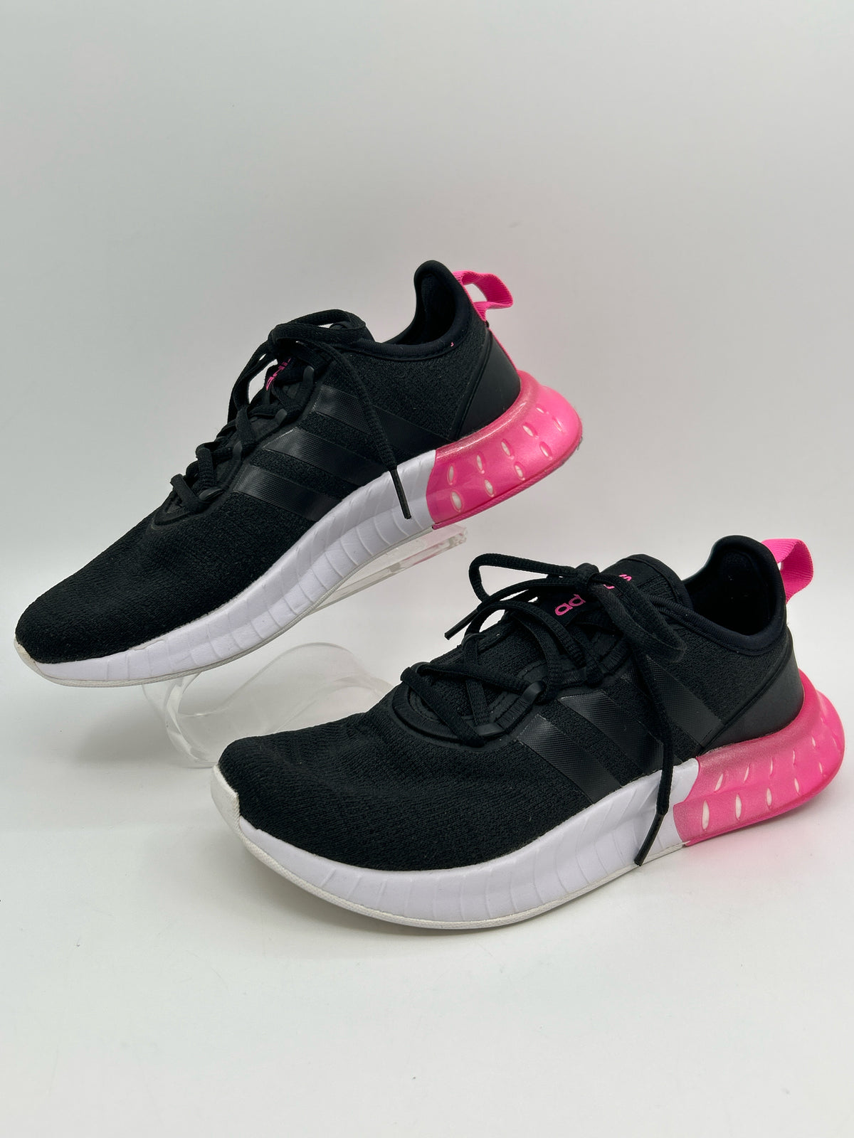 ADIDAS Size 6.5 BLACK AND PINK Women Sneakers