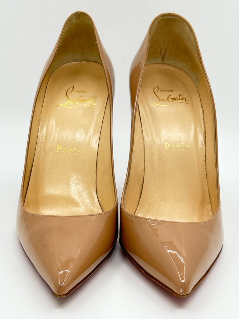 CHRISTIAN LOUBOUTIN Size 37.5 nude Women's Pumps