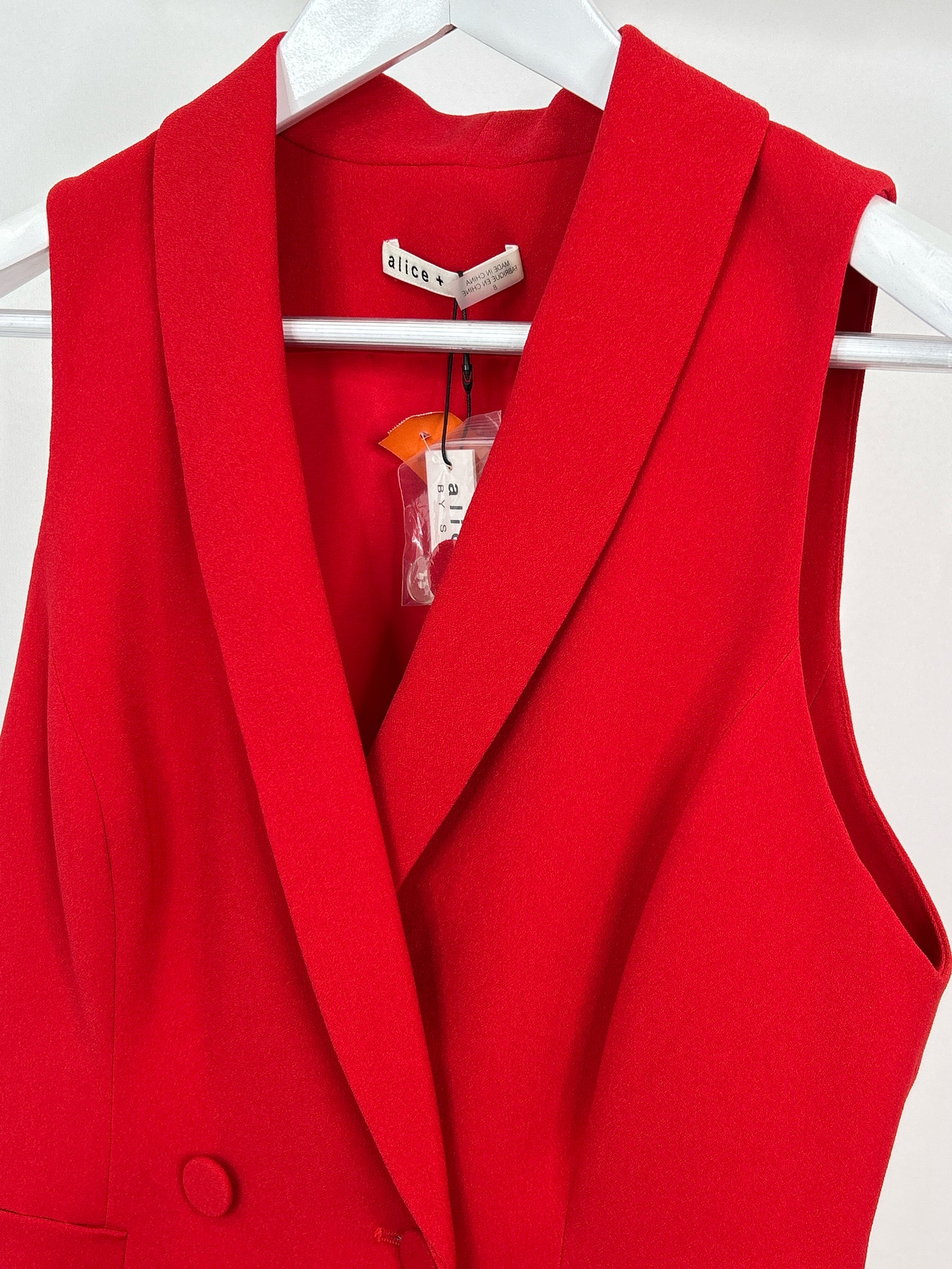 ALICE + OLIVIA Size 8 Red Women Dress