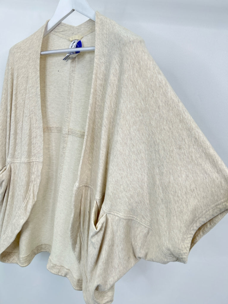 ATHLETA Women Size M Cream Cardigan