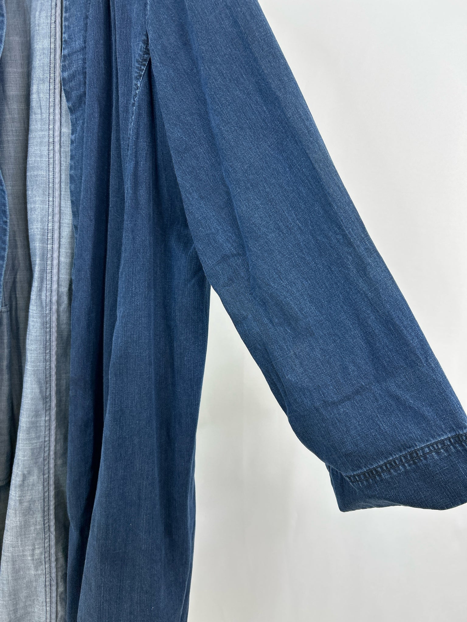 EILEEN FISHER Size XL BLUE DENIM Women Jacket