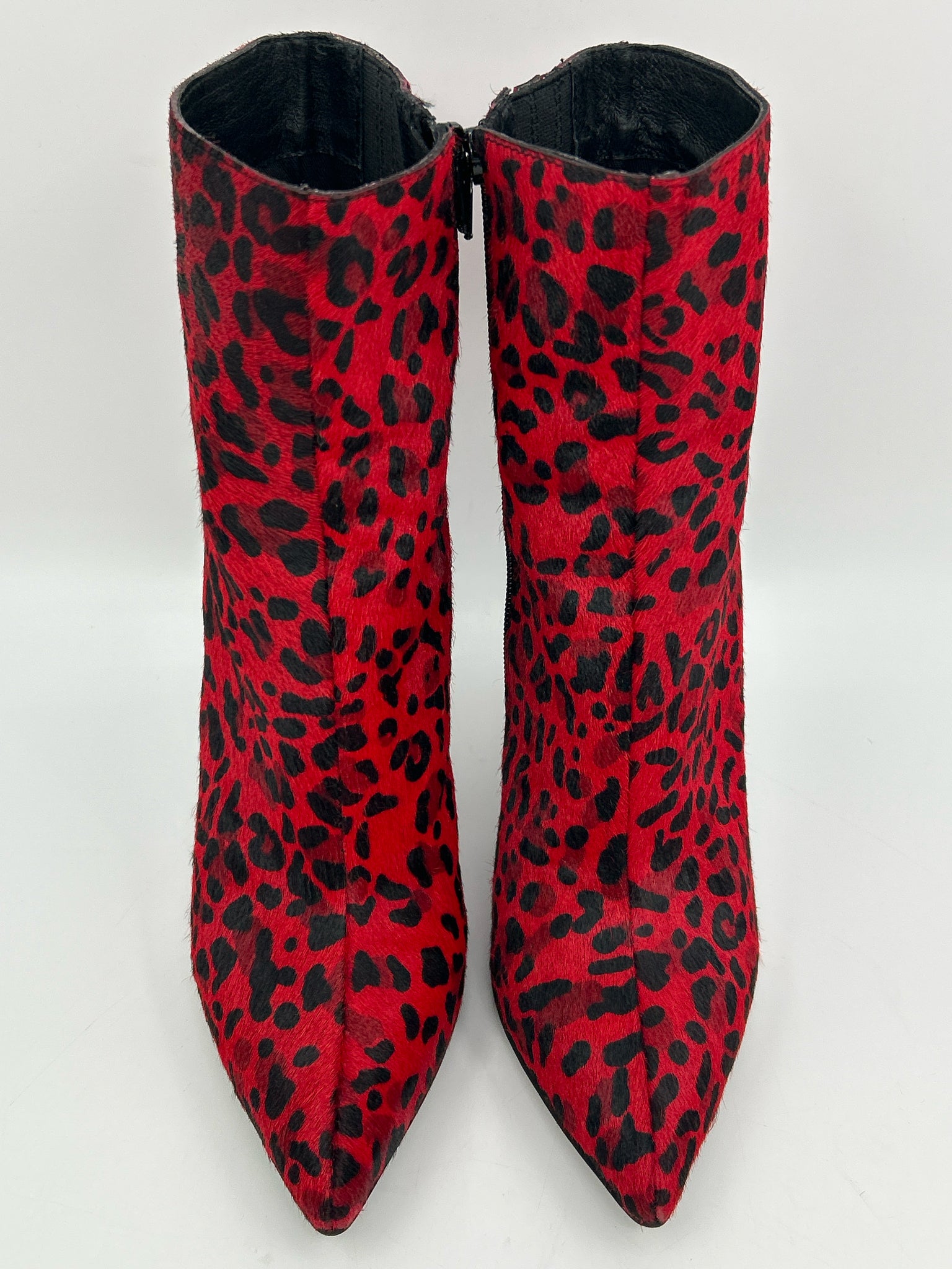 JEFFREY CAMPBELL Size 8.5 Red & Black Women Booties