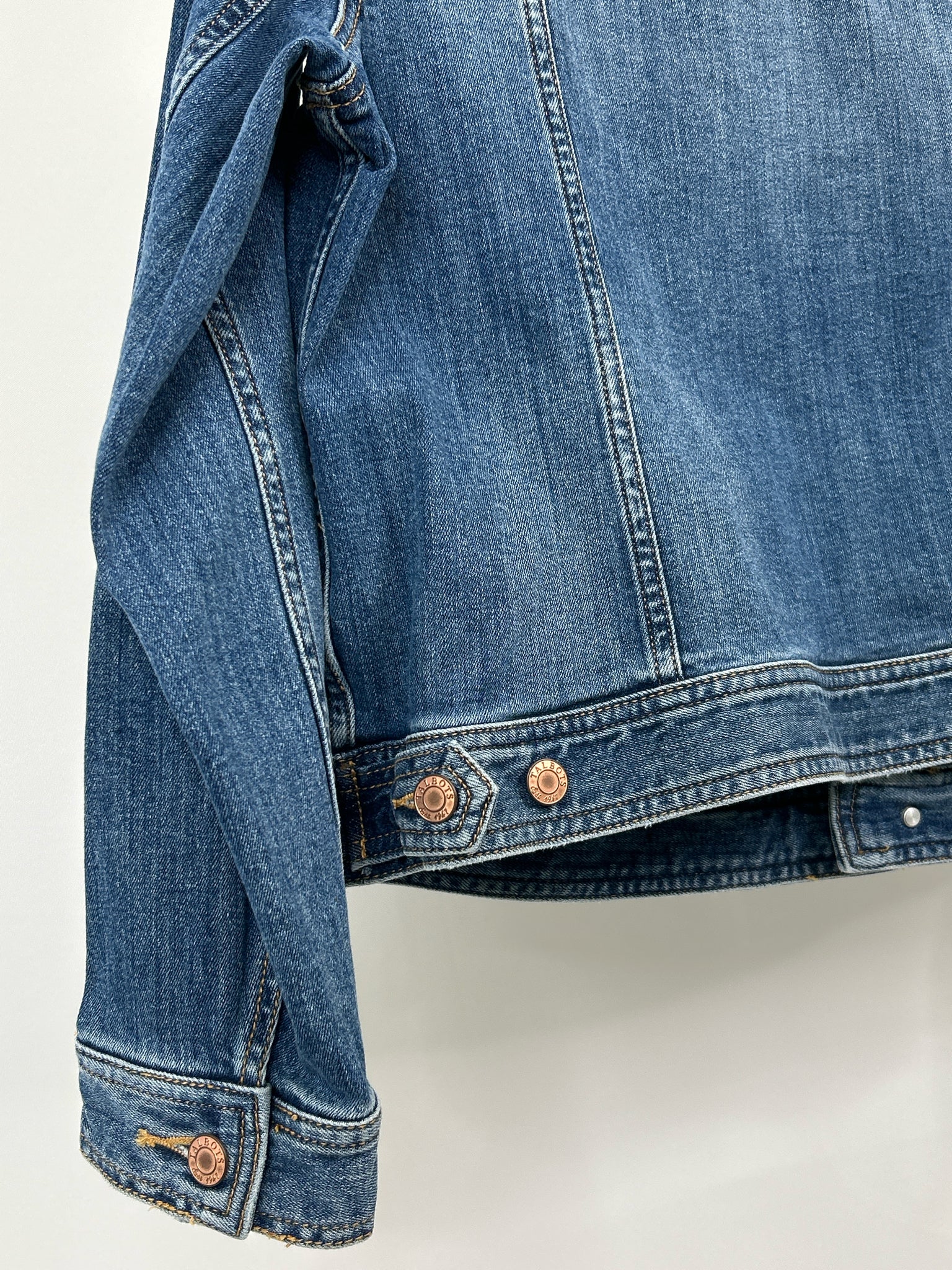 TALBOTS NWT Size 1X Blue Denim Women Jacket NWT