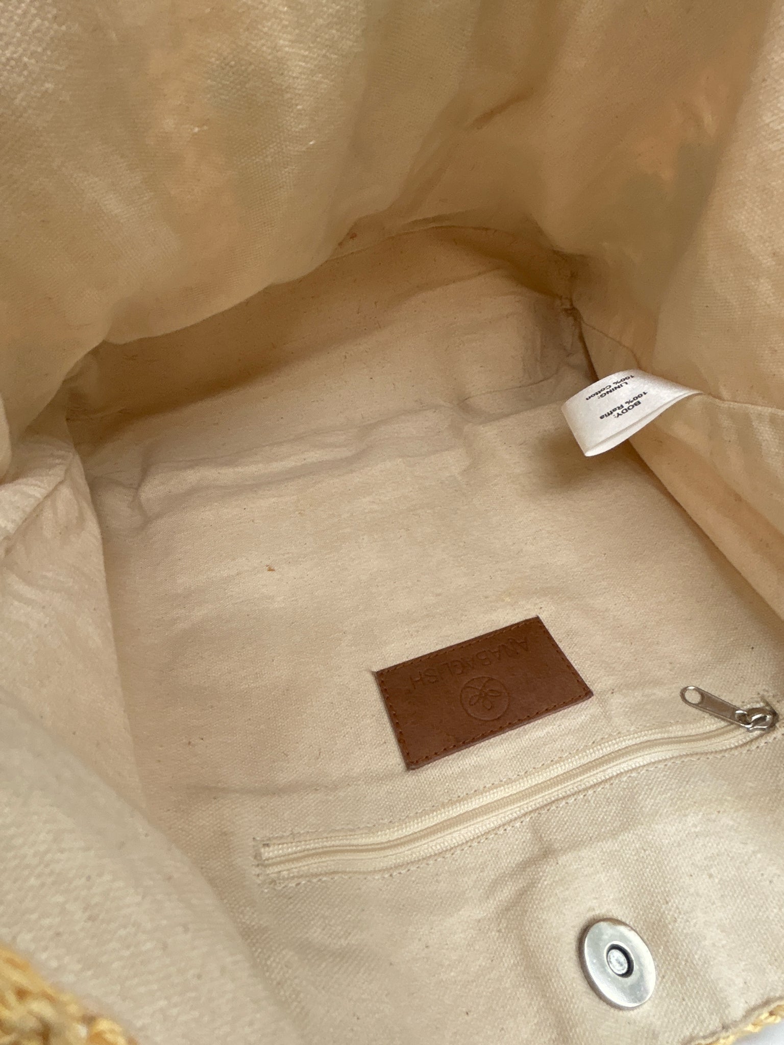 Anabaglish Natural Women Tote