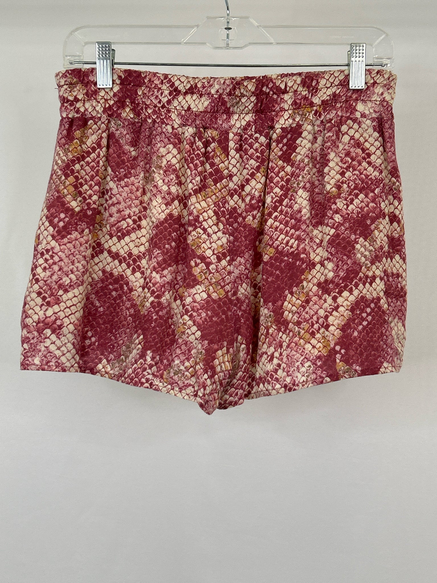 LAVENDER BROWN Size M MAUVE AND CREAM Women Shorts