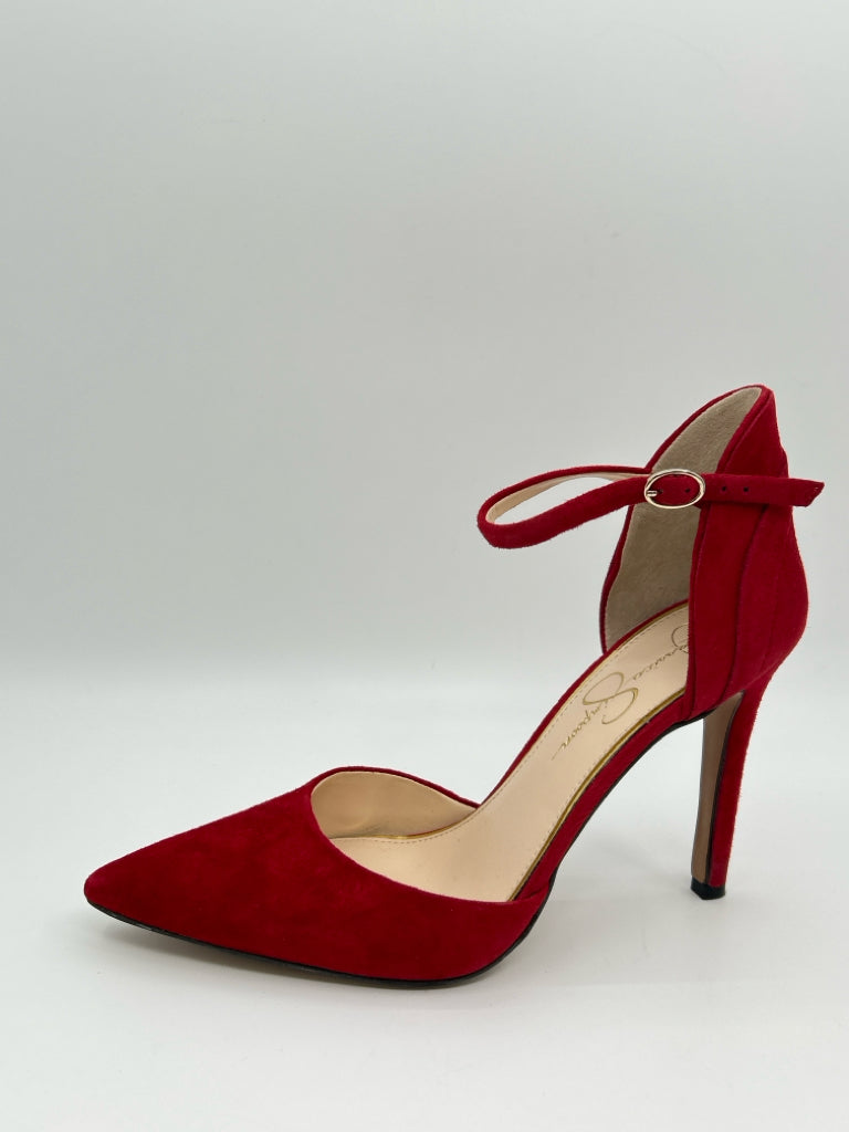 JESSICA SIMPSON Women Size 9M Red Pumps