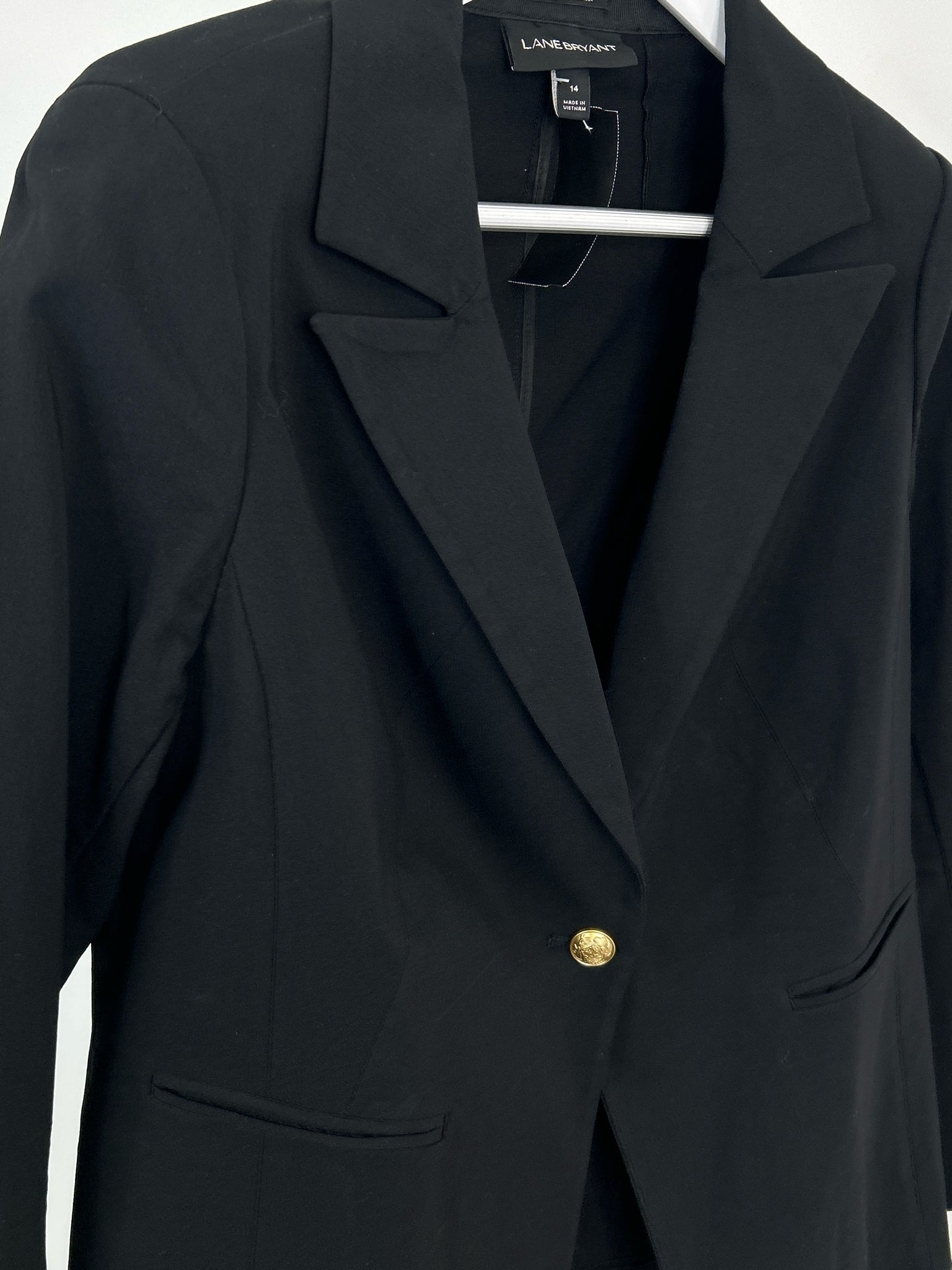 LANE BRYANT Size 14 Black Women Blazer