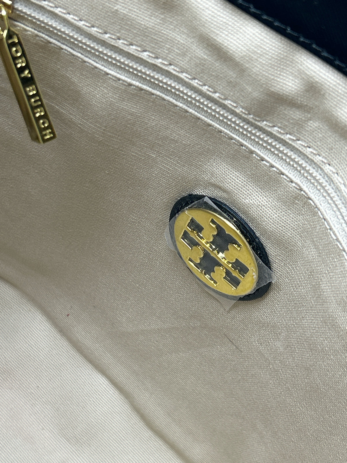 TORY BURCH Black Patent Women Tote