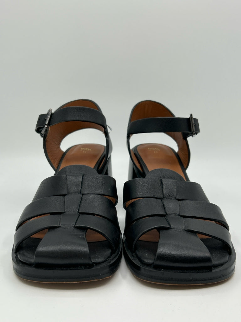 ZARA Women Size 38 Black Sandal