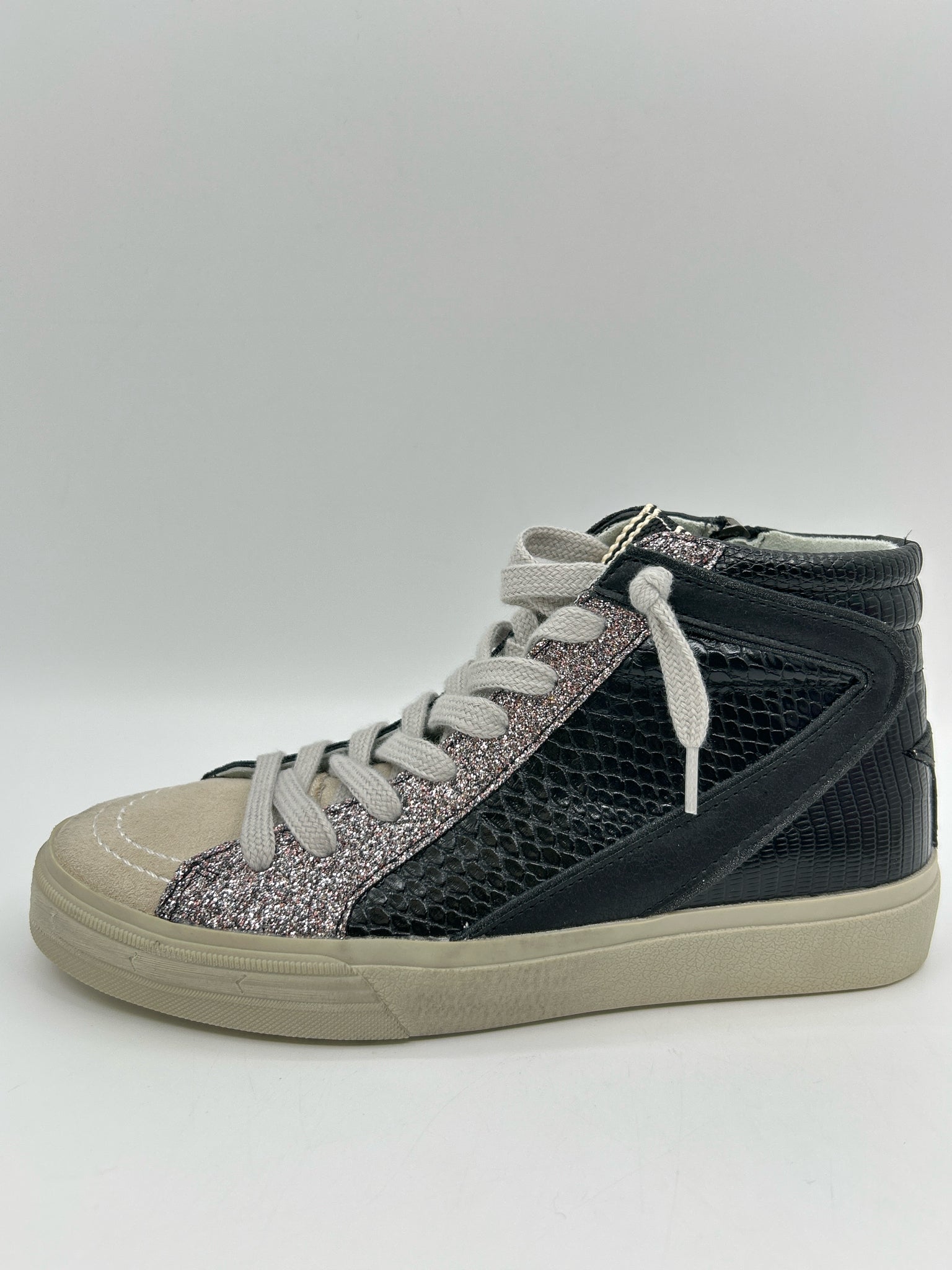 SHU SHOP Size 6 Black Print Women Sneakers