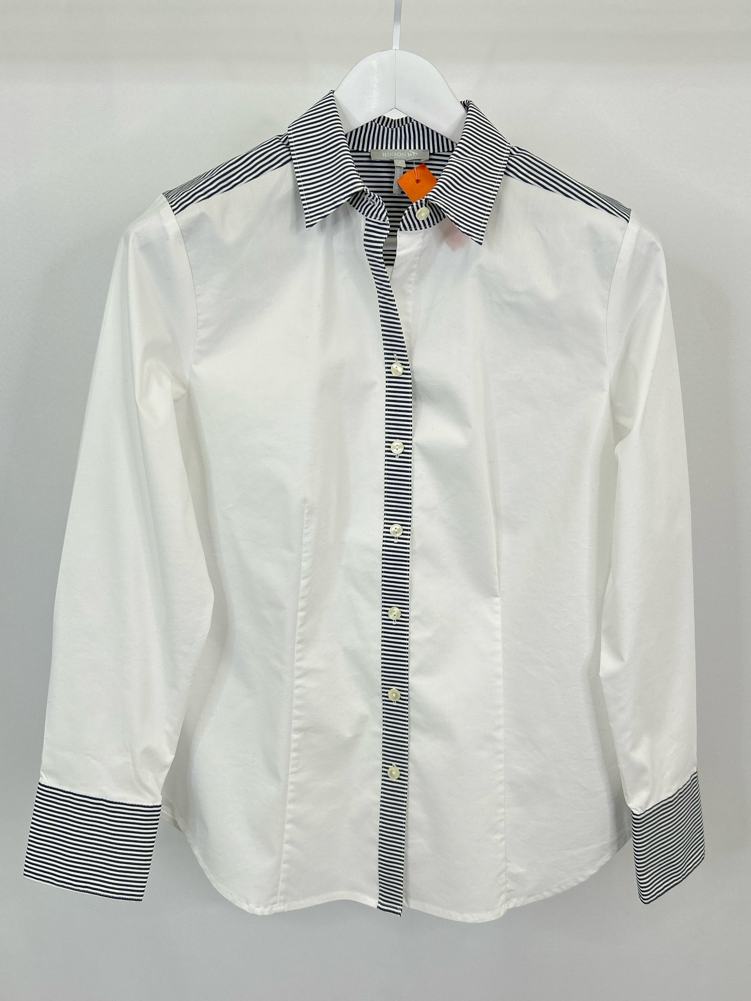 Hinson Wu Size 8 White and black Women Shirt