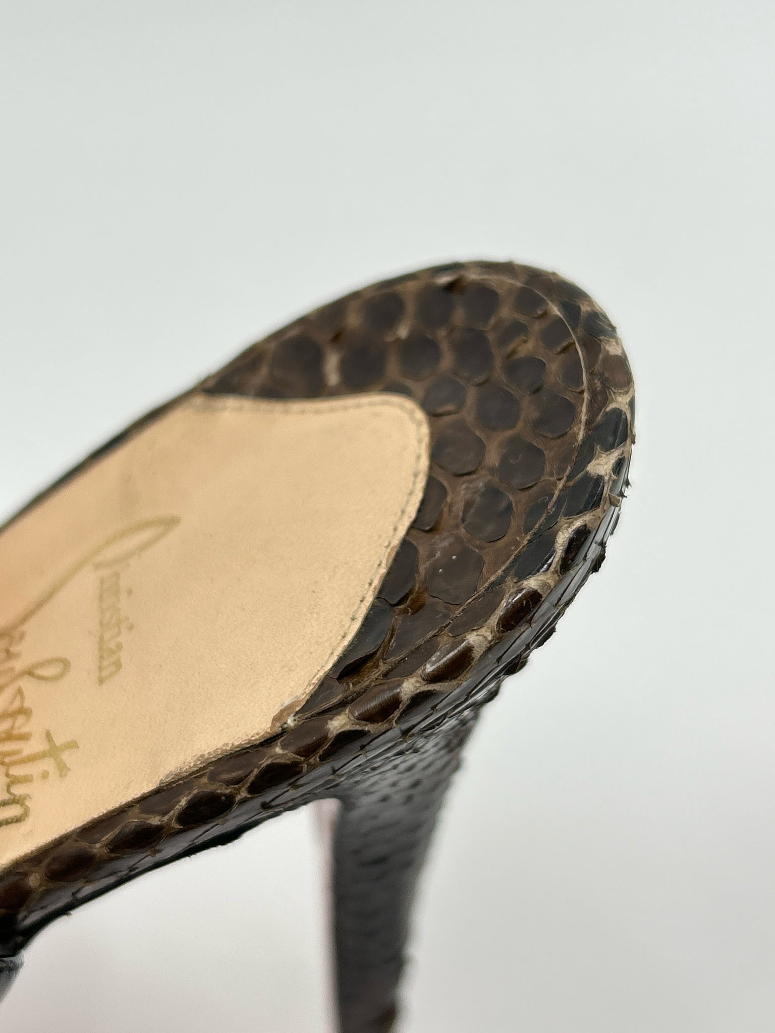 CHRISTIAN LOUBOUTIN Size 38.5 Black Women Sandal