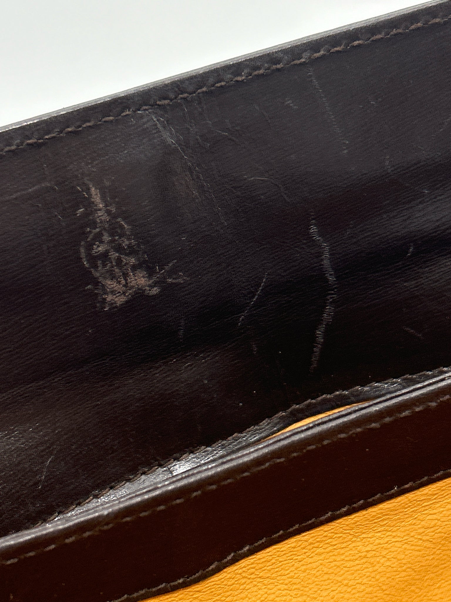 GUCCI Dark Brown Vintage Women Purse