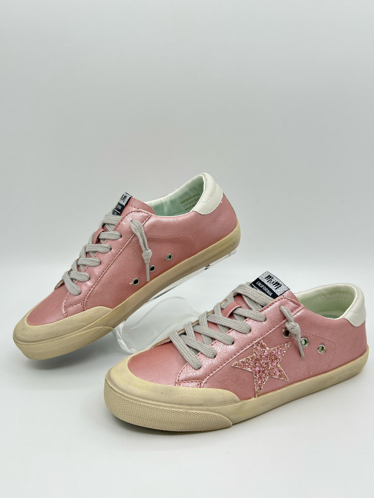 MI.IM Size 6.5 Pink Metallic Women Sneakers