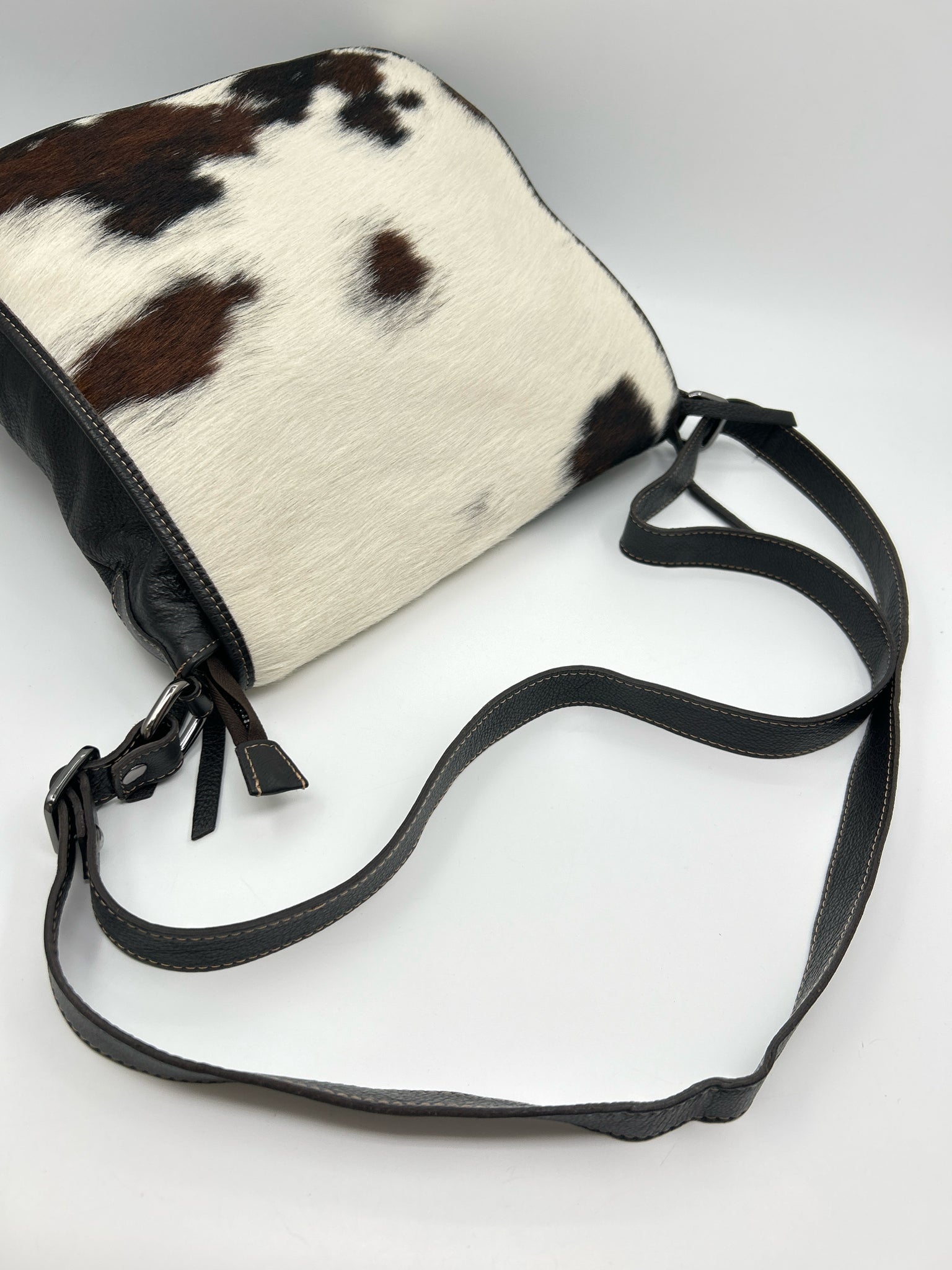 Giannotti Brown and White Women Purse