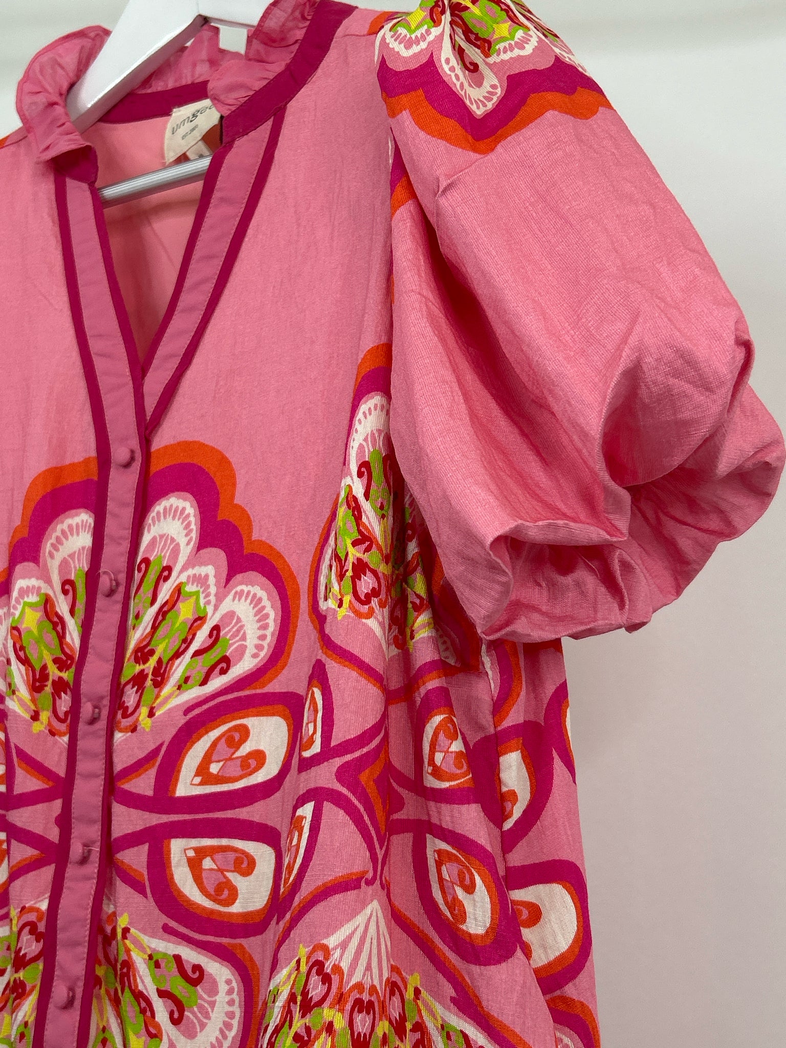 UMGEE Size M Pink Print Women Dress