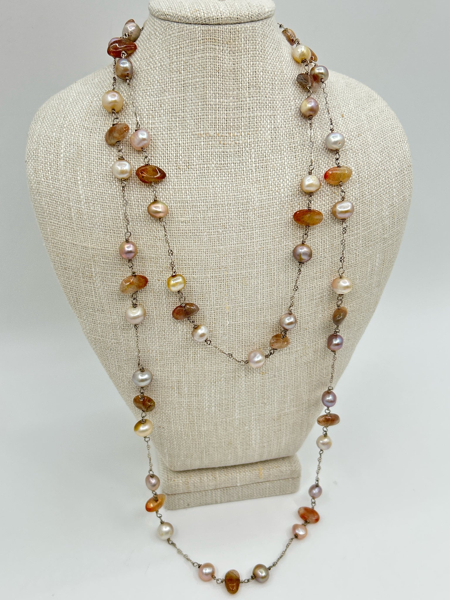 Sterling Silver and Pearl Necklace
