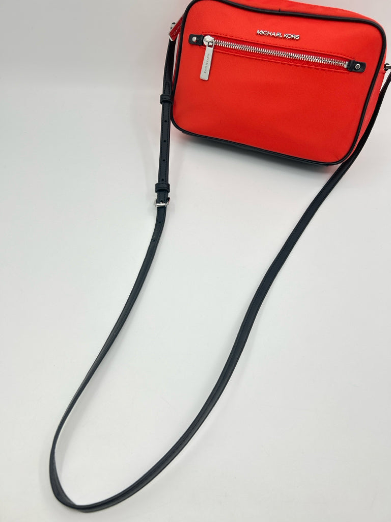 MICHAEL KORS BLACK AND ORANGE Purse