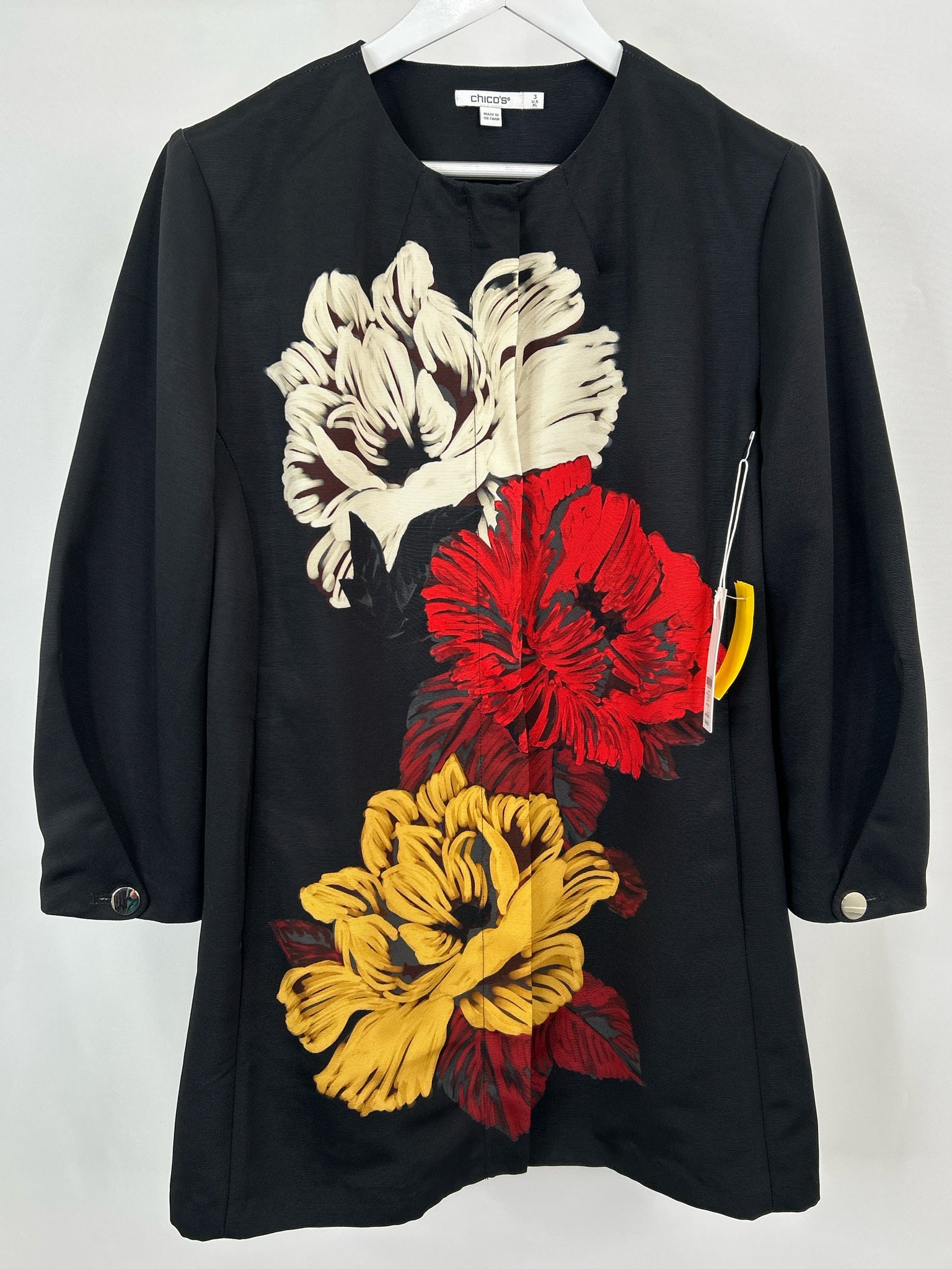 CHICO'S Size XL Black Women Jacket