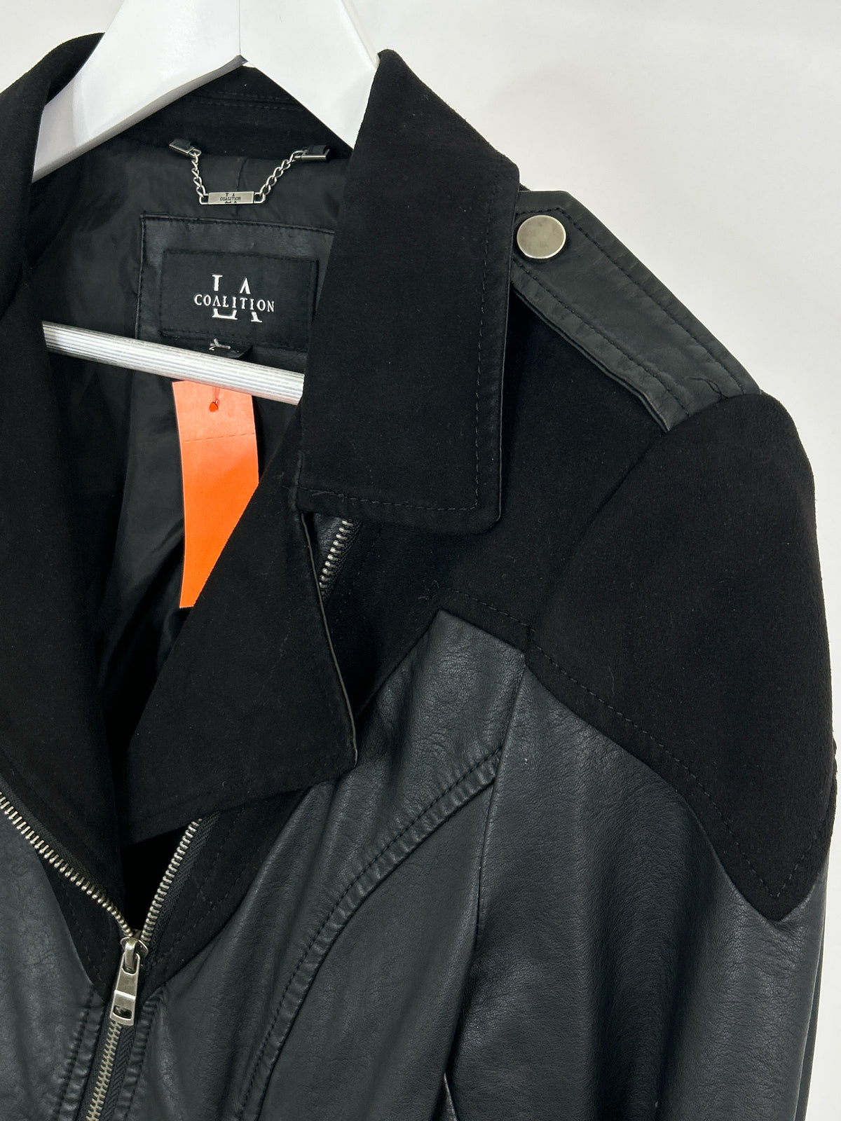 LA COALITION Size L Black Women Jacket
