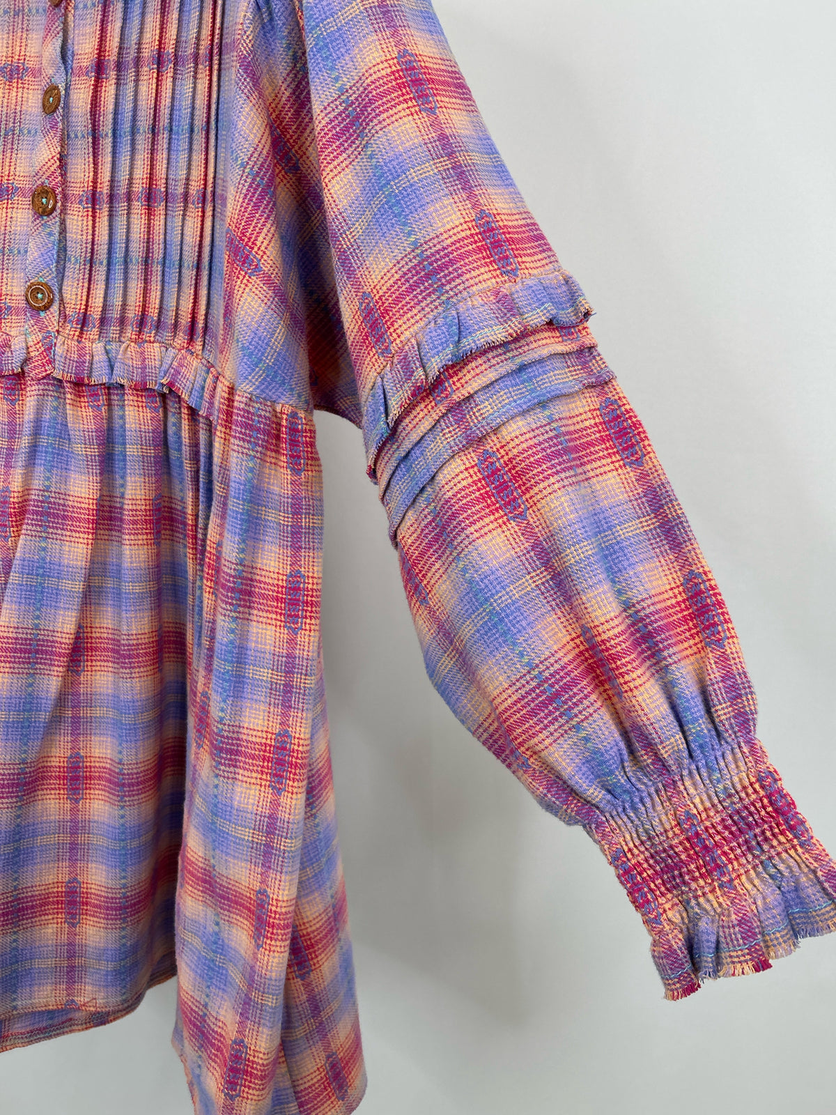 FREE PEOPLE Size M PINK & BLUE Women Dress