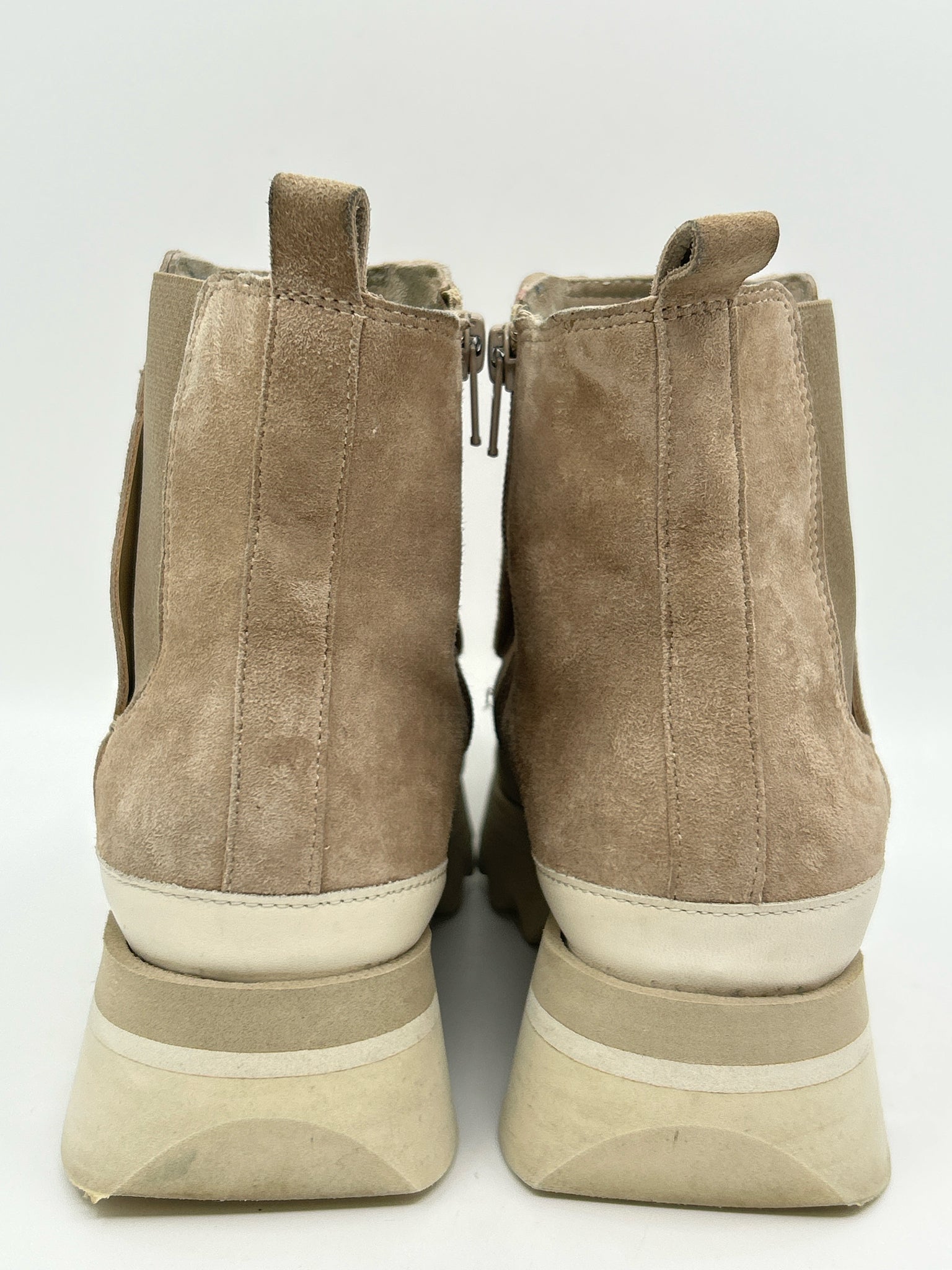 SOFTWAVES Size 39 Taupe Women Booties