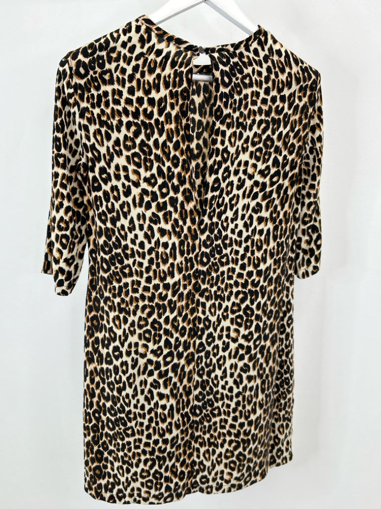 EQUIPMENT Size XS Tan and Black Women's Dress