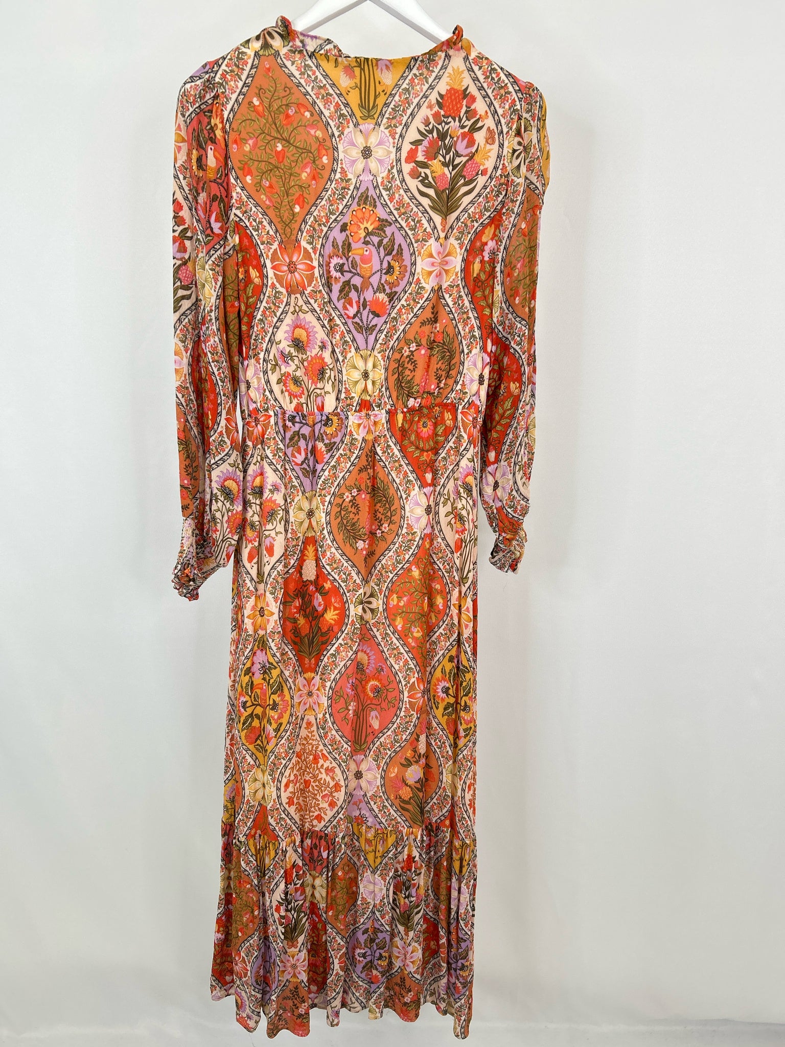 FARM RIO Size M ORANGE FLORAL Women Dress