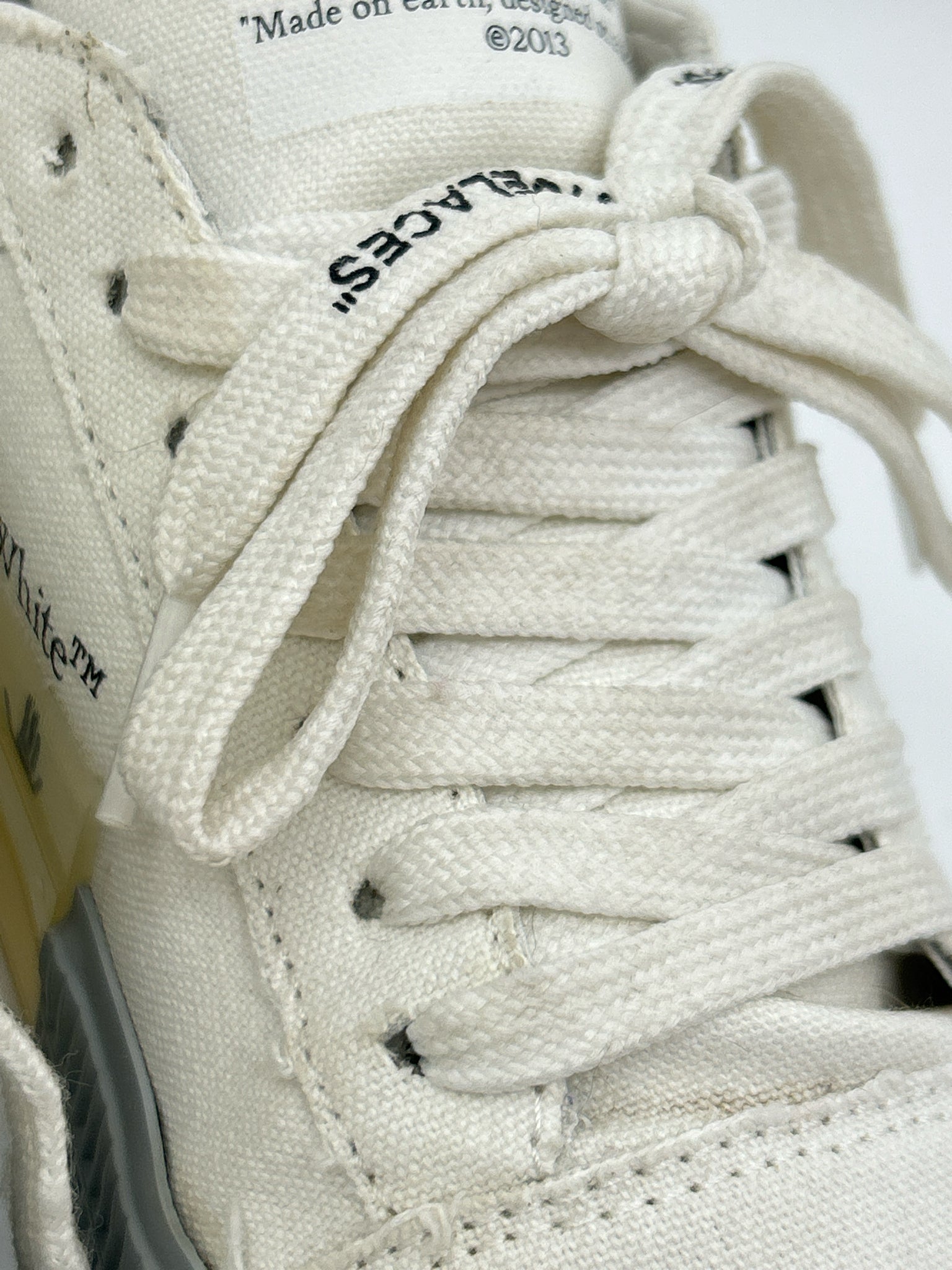 OFF-WHITE Size 37 white & grey Women Sneakers