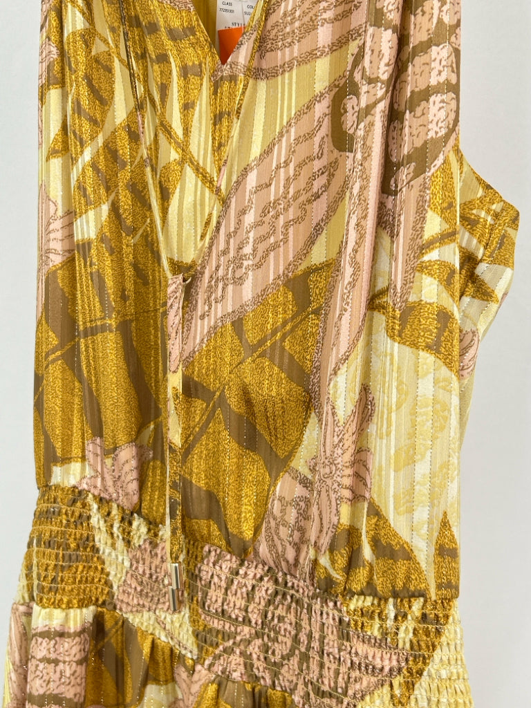 White House Black Market Size 4 Pale Yellow Dress NWT