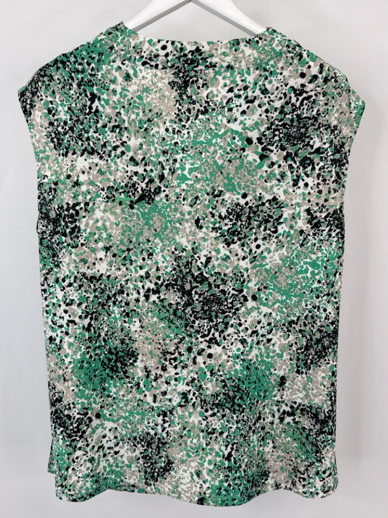 KASPER Size 2X GREEN AND WHITE Women 2-piece Set