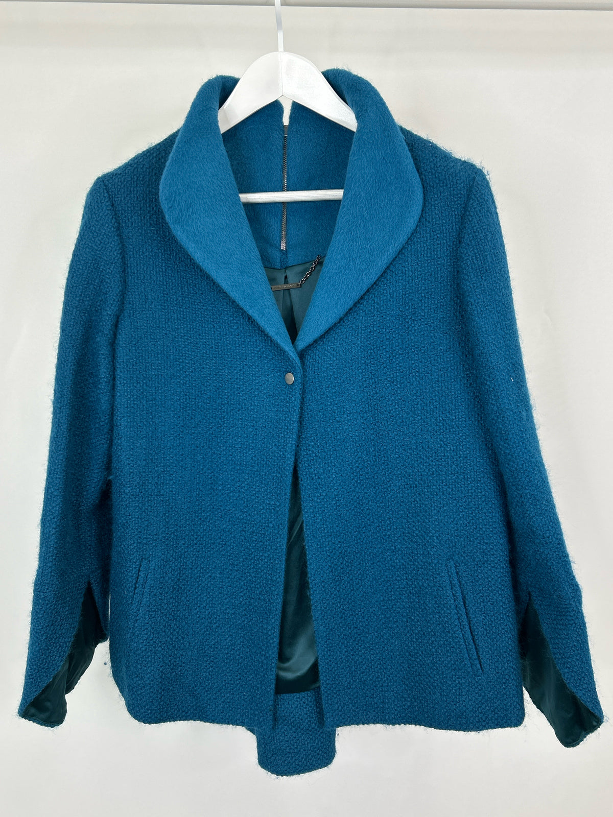ELIE TAHARI Size L TURQUOISE Women Jacket