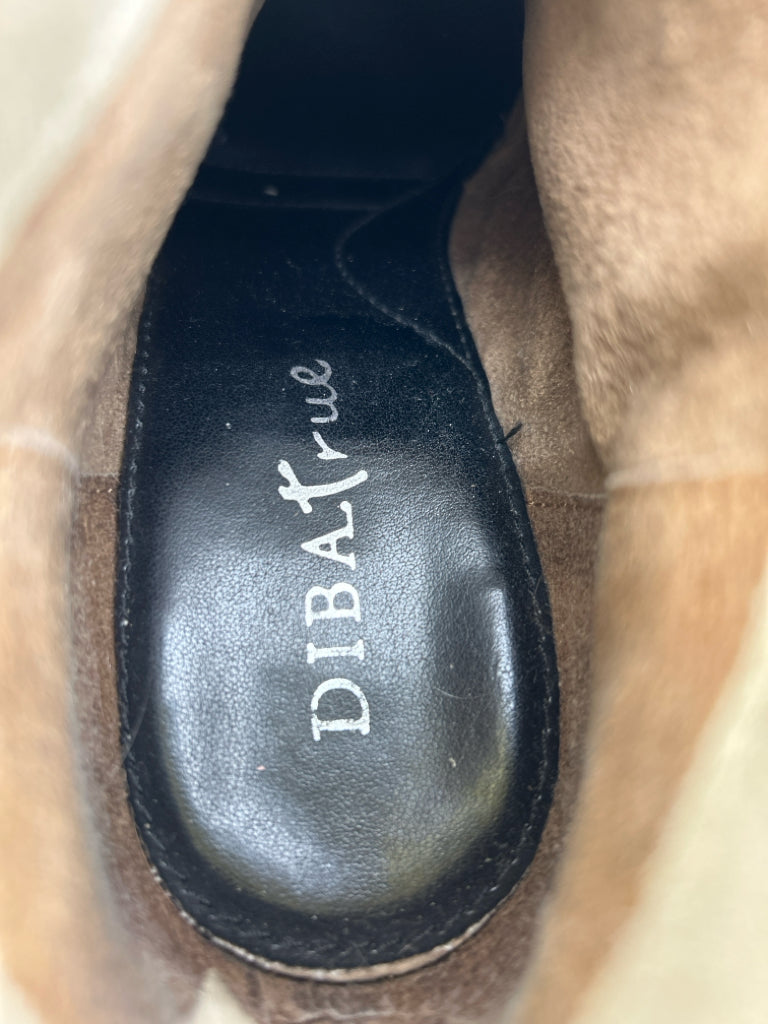 DIBA TRUE Size 6.5 White & Black Women Booties