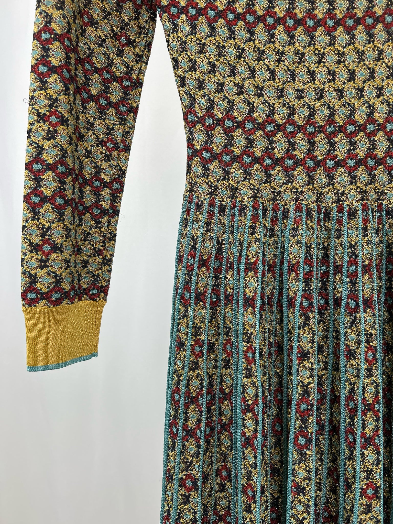 UU-MEIZI Size S/M gold print Women Dress