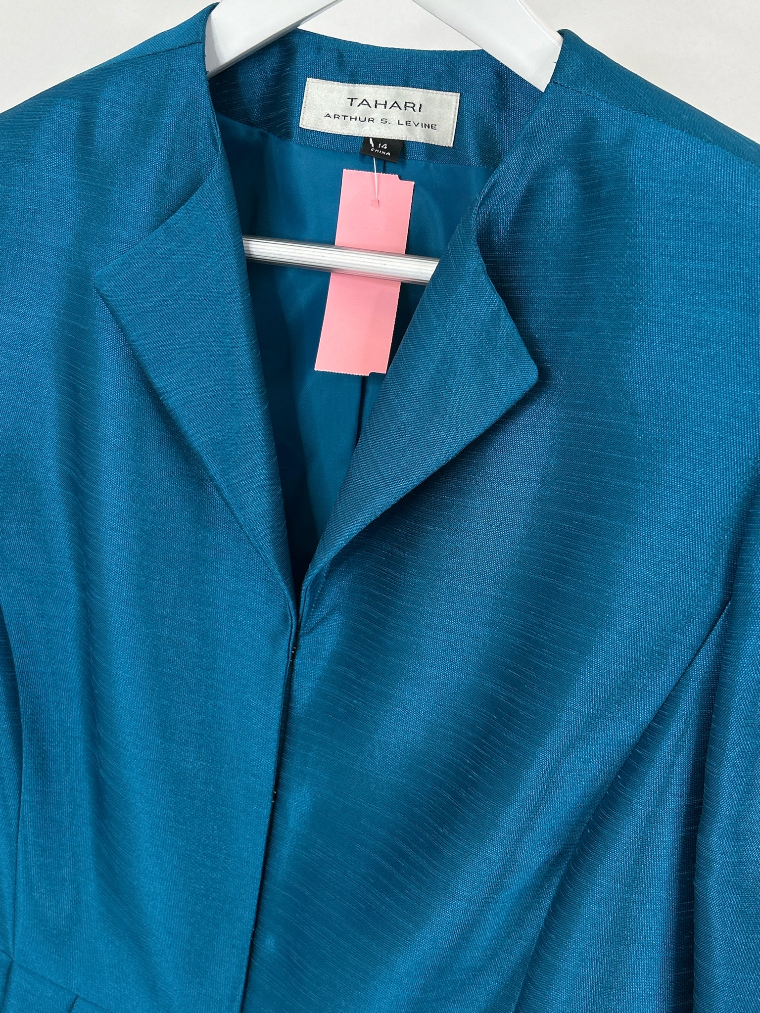 TAHARI Size 14 Blue Women Jacket