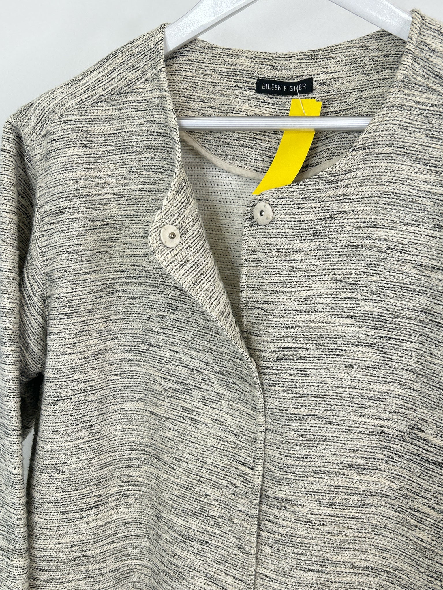 EILEEN FISHER Size XL BEIGE AND BLACK Women Jacket