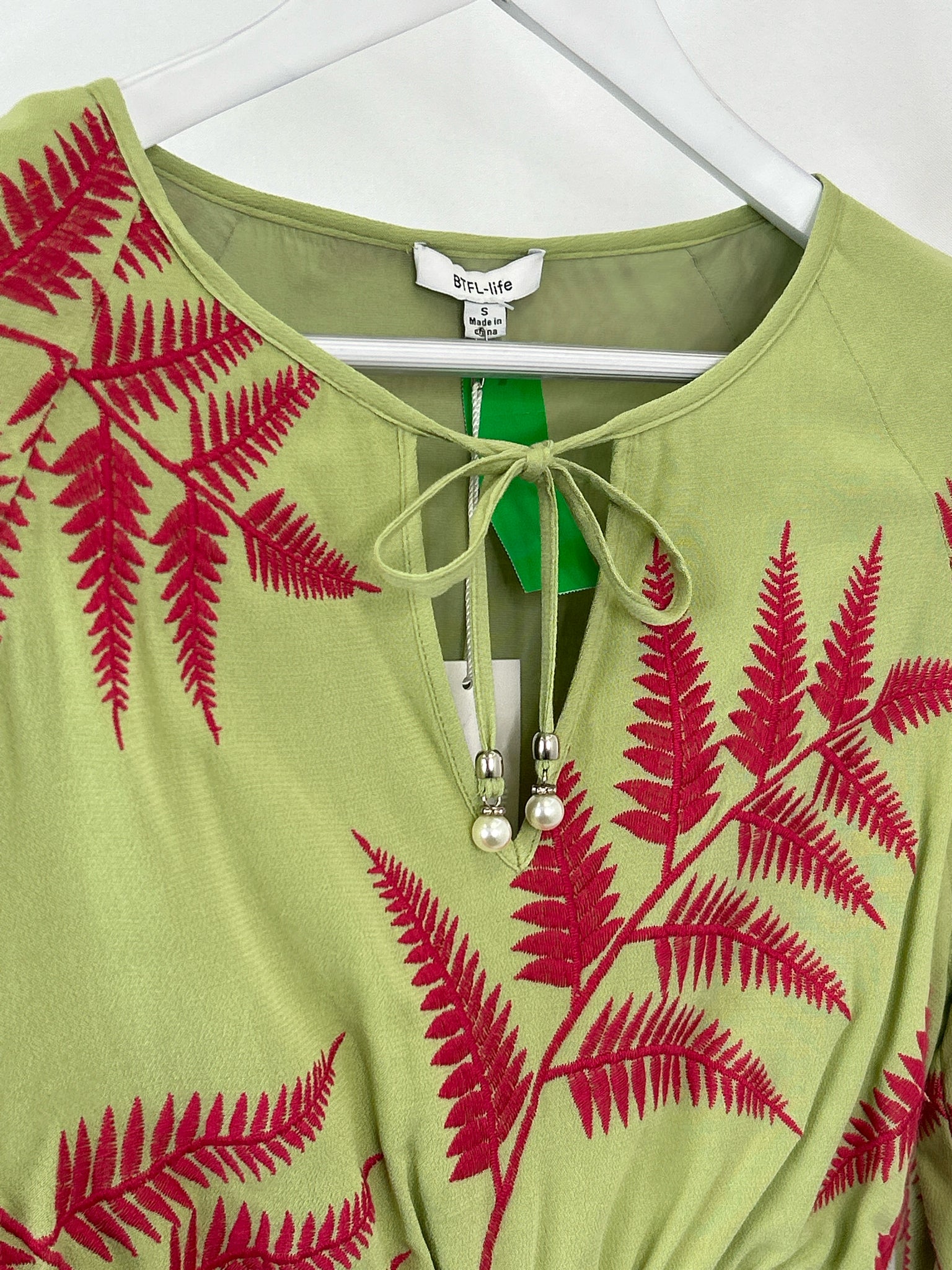 BTFL-Life Size S Green Women's Top