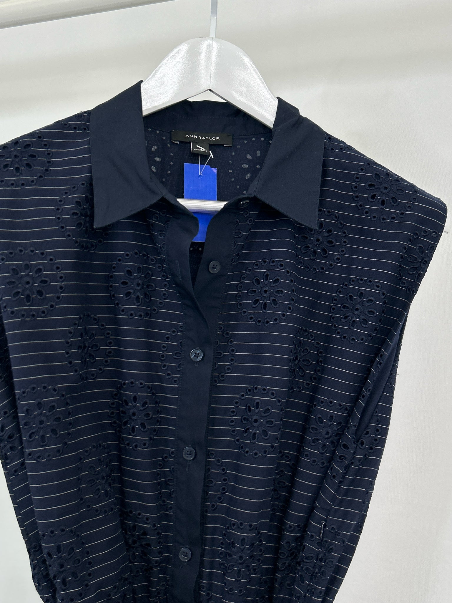 ANN TAYLOR Size 13 Navy Women Dress