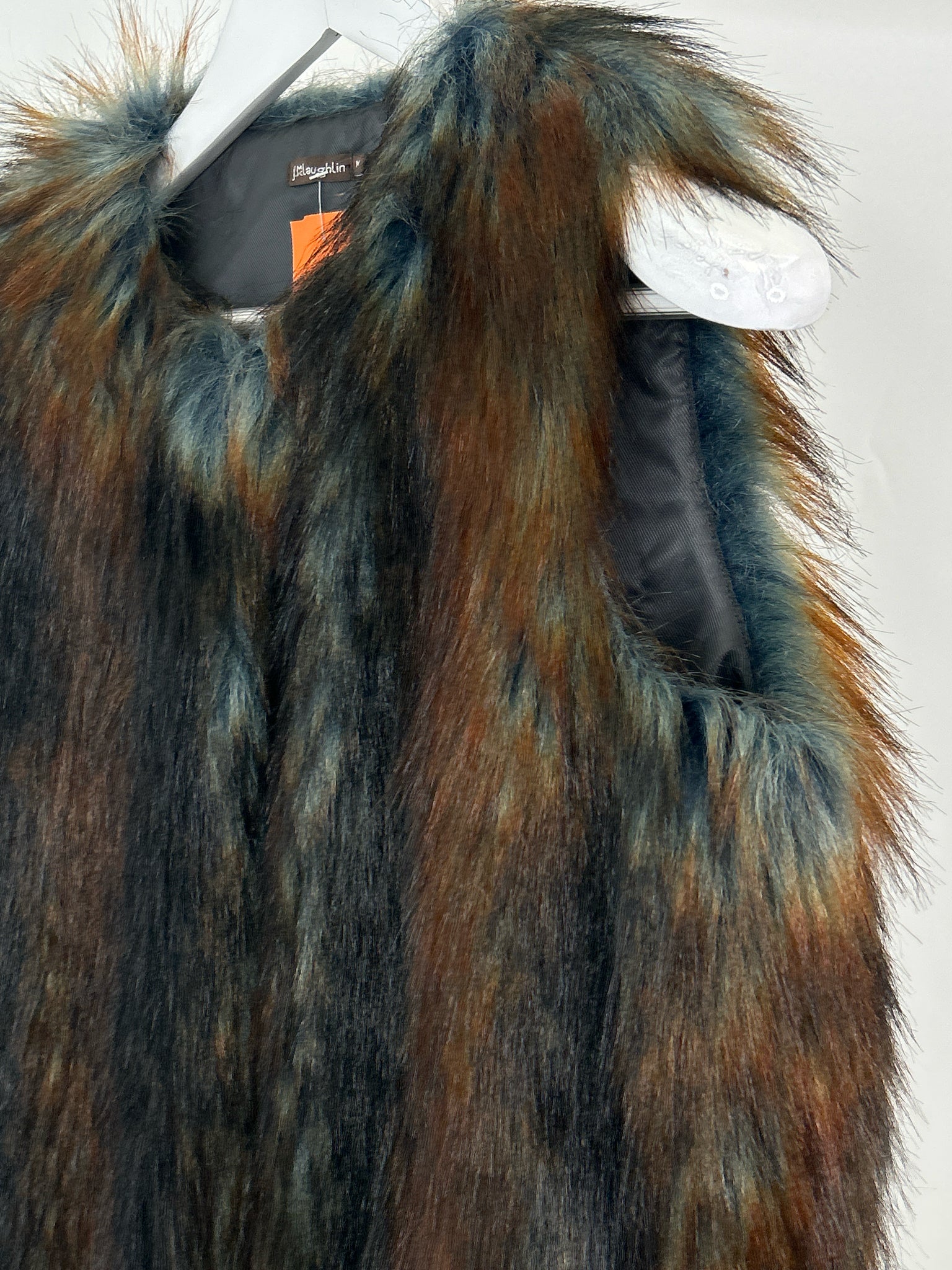 J. McLaughlin Size M black and brown Women Vest