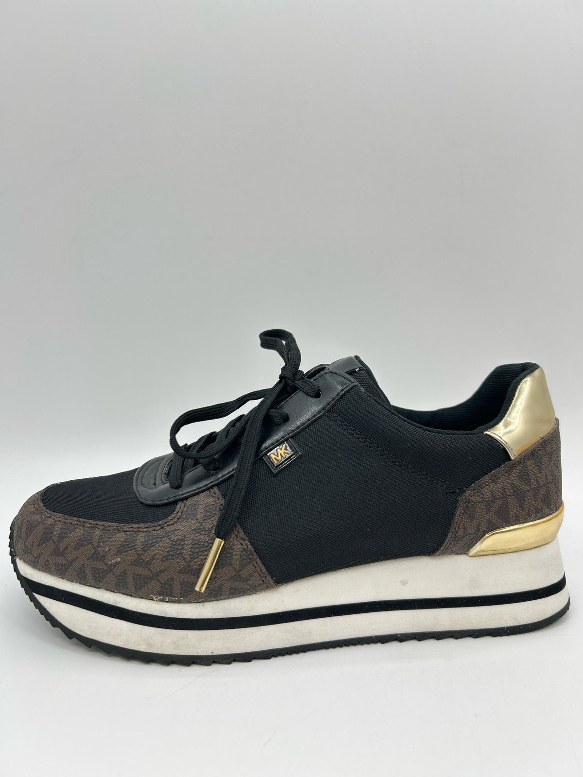 MICHAEL MICHAEL KORS Size 7M Black Print Women Sneakers