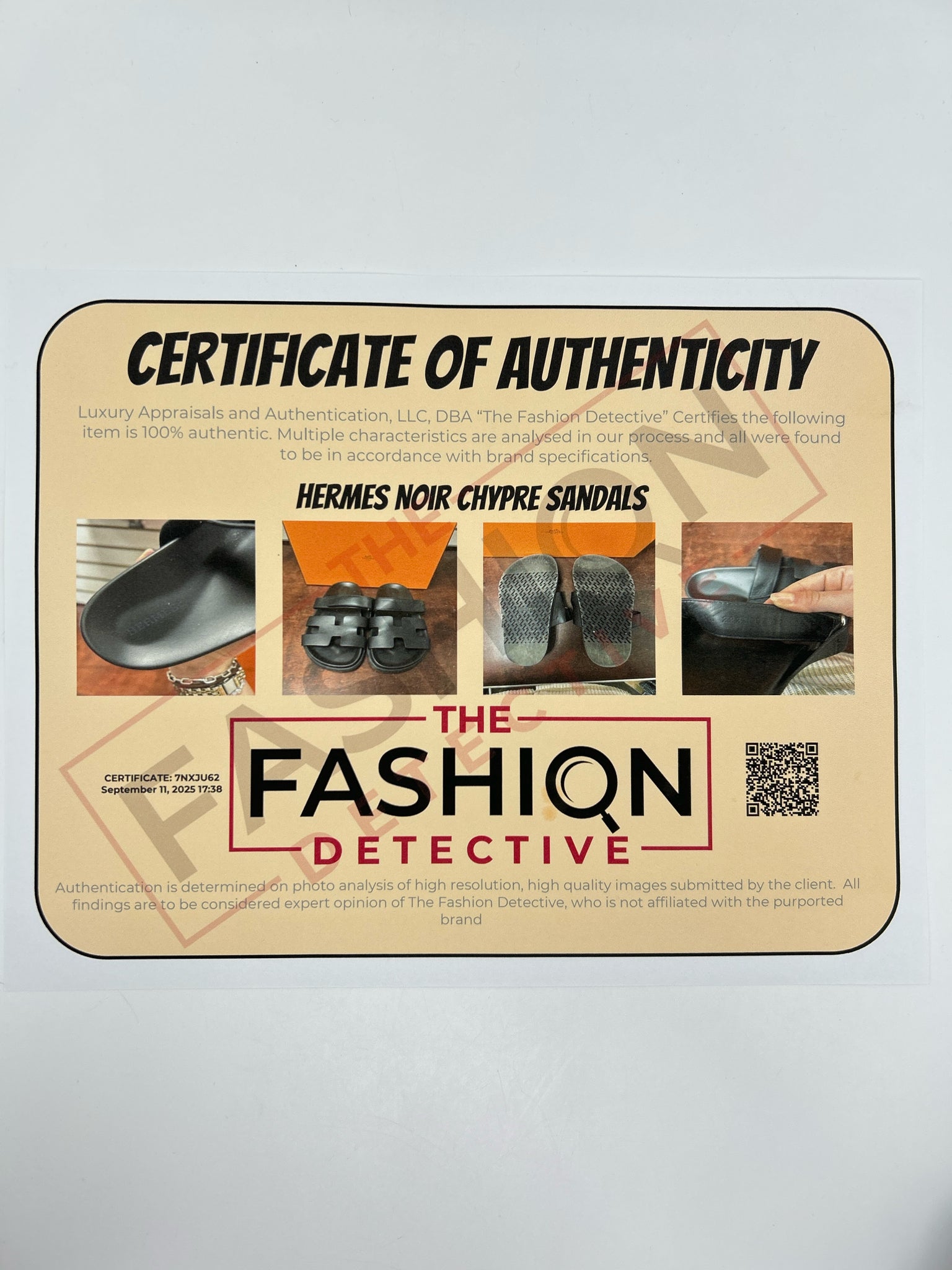 HERMES Size 39 Black Women Sandal