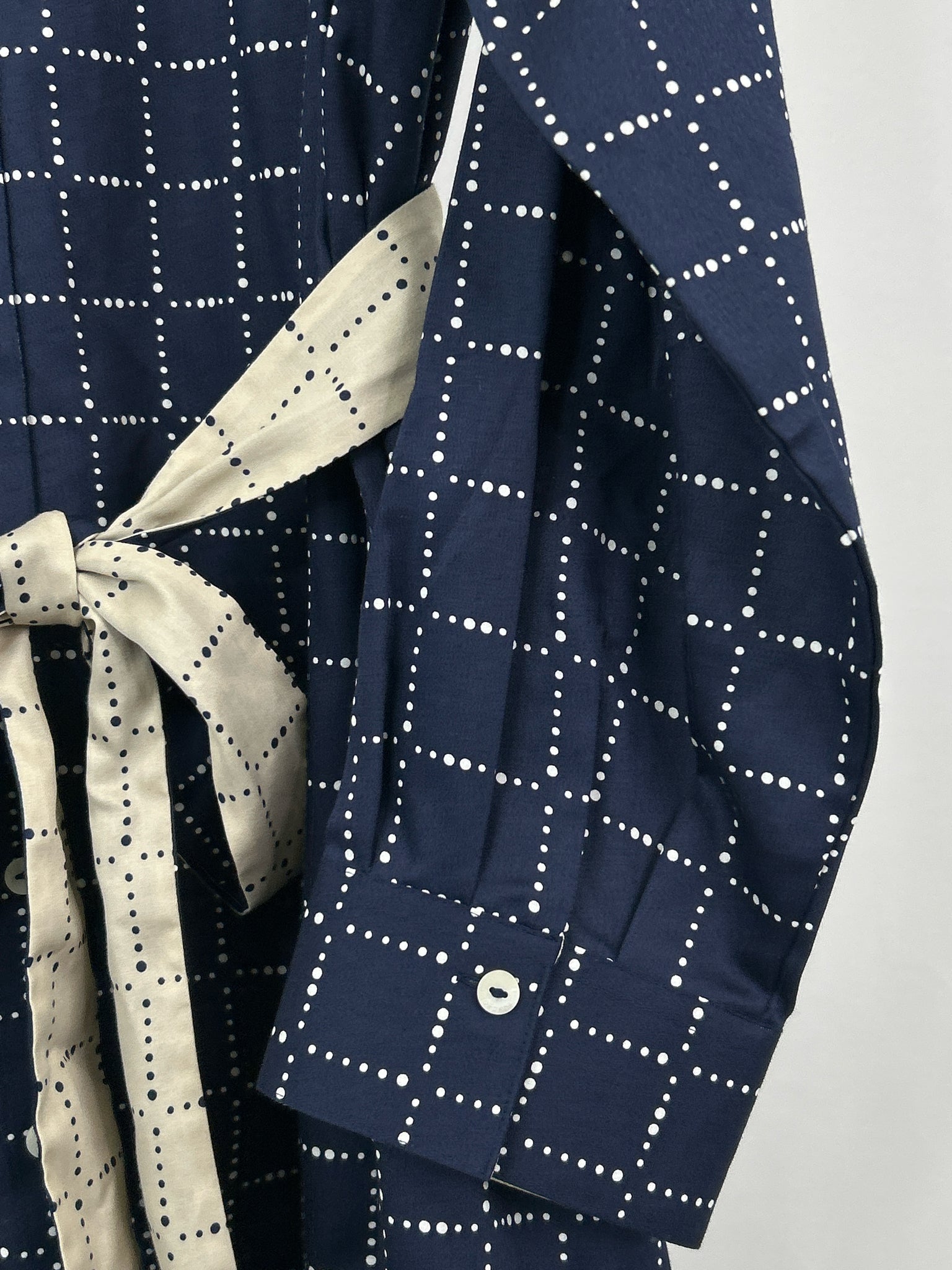 FOXCROFT Size 3X Navy Print Women Dress