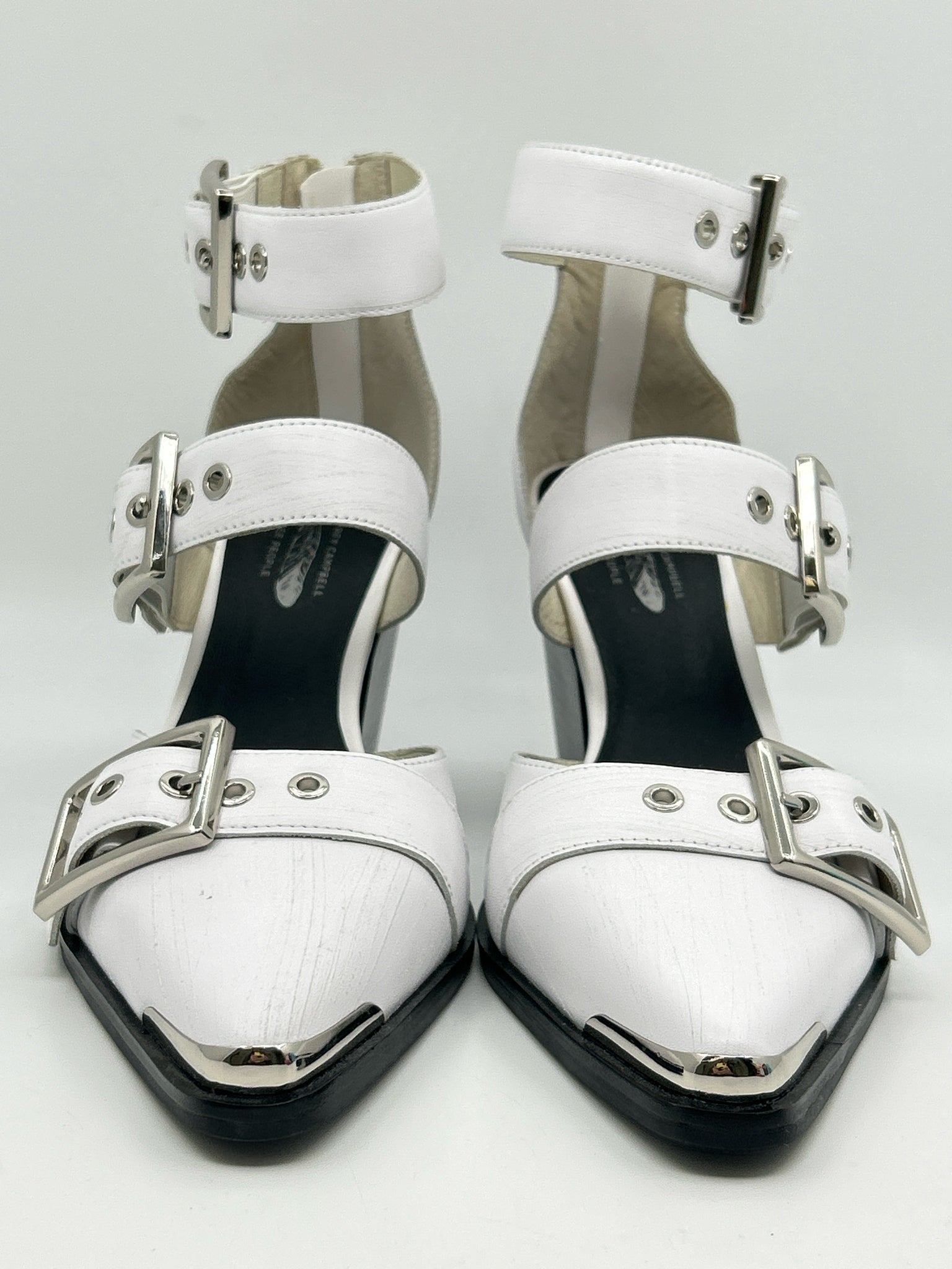 JEFFREY CAMPBELL for Free People Size 10 White Women Bootie Pumps