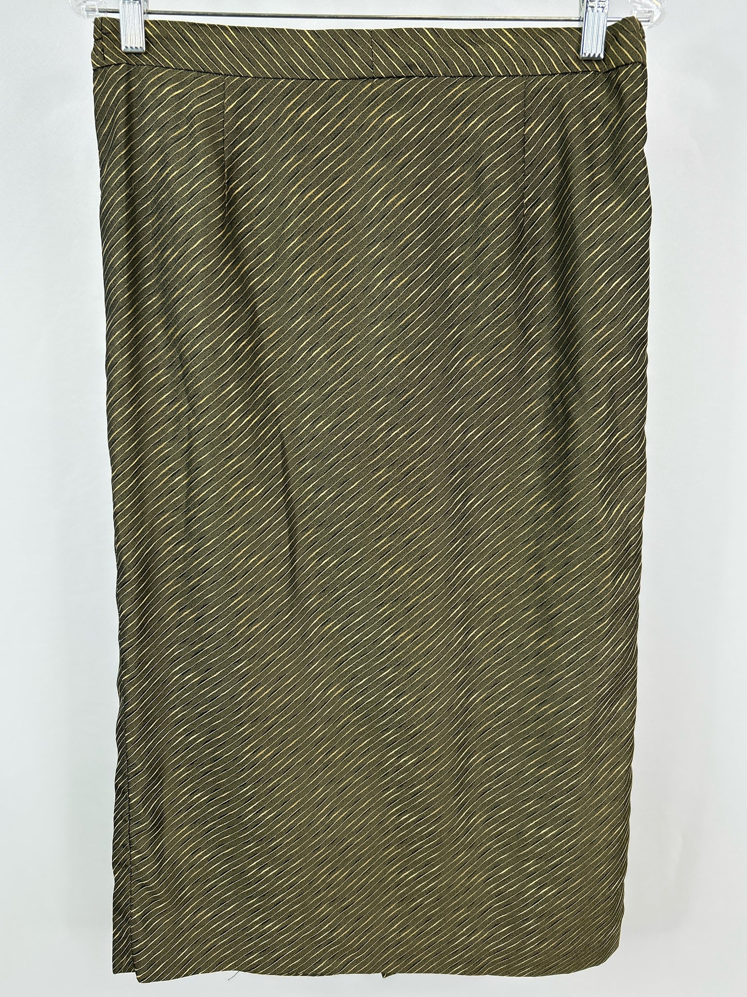 MOSHITA COUTURE Size M/L Green Print Women 2-Piece Blazer W/ Skirt