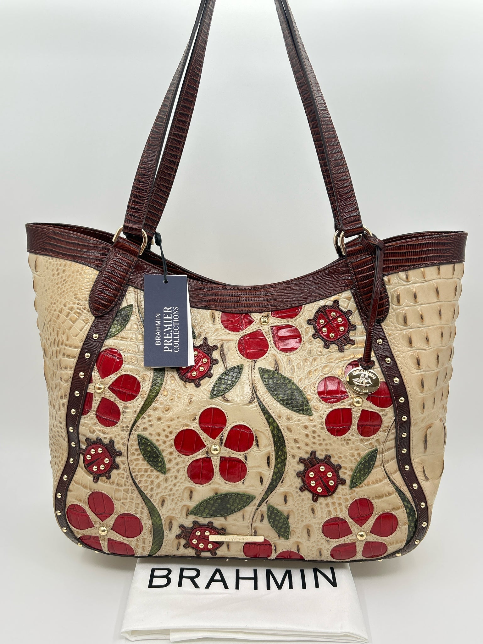 BRAHMIN BEIGE AND BROWN Women Tote