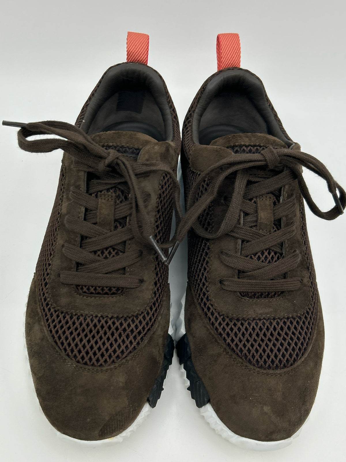 HERMÈS Size 38.5 Brown Women Sneakers