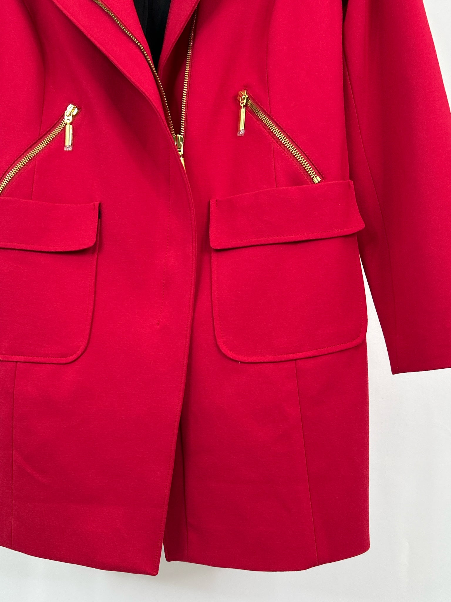 CHICO'S Size 4 Red Women Jacket