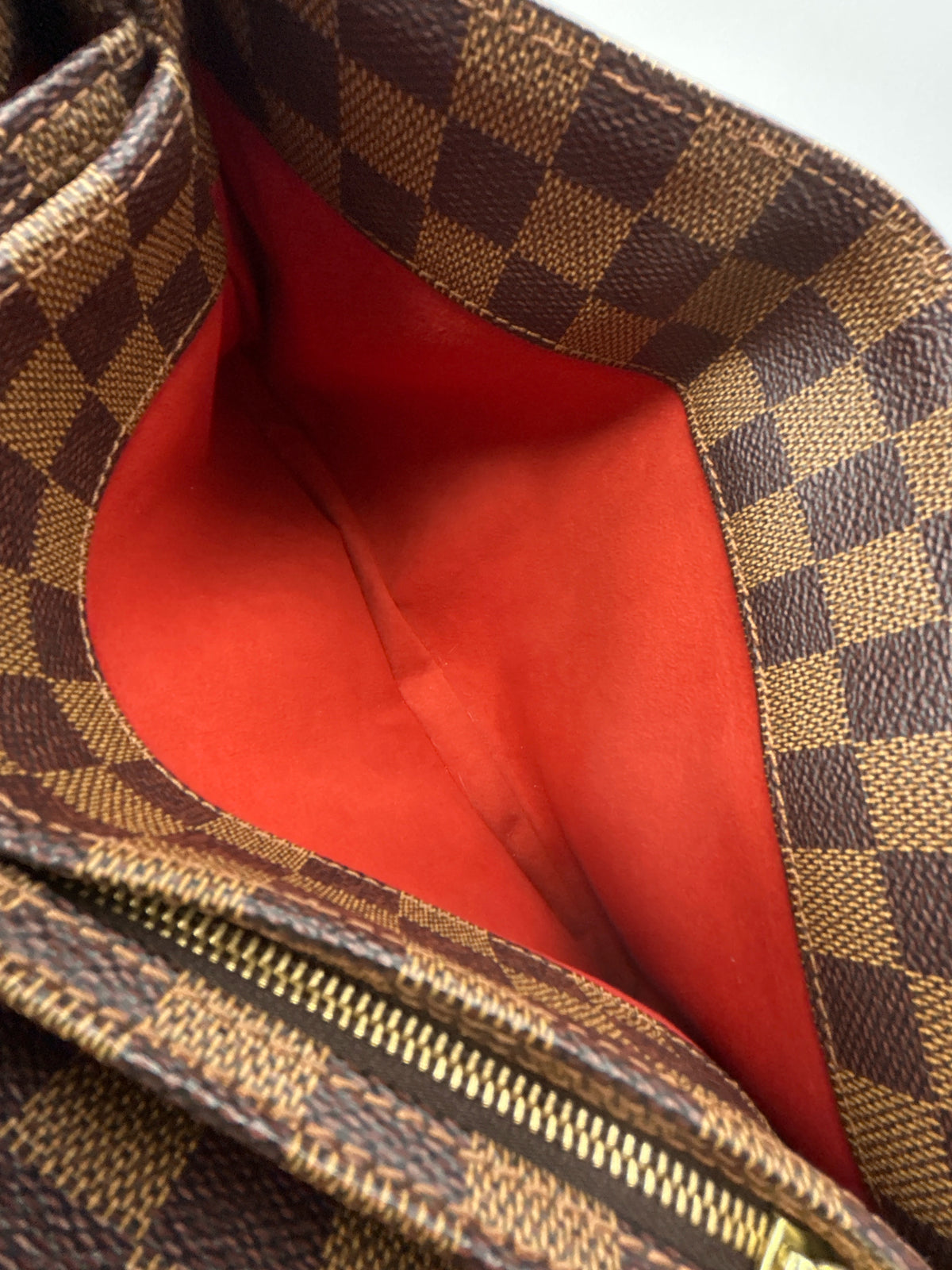LOUIS VUITTON Brown Print Women Purse