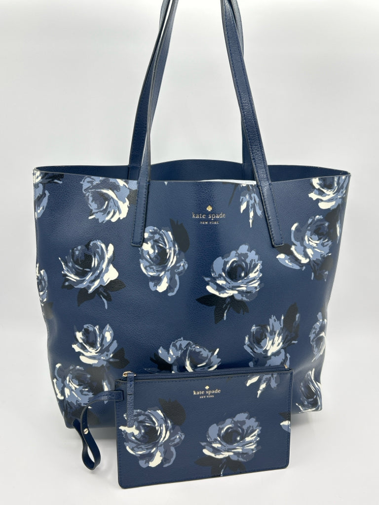 KATE SPADE NAVY FLORAL Tote + Pouch