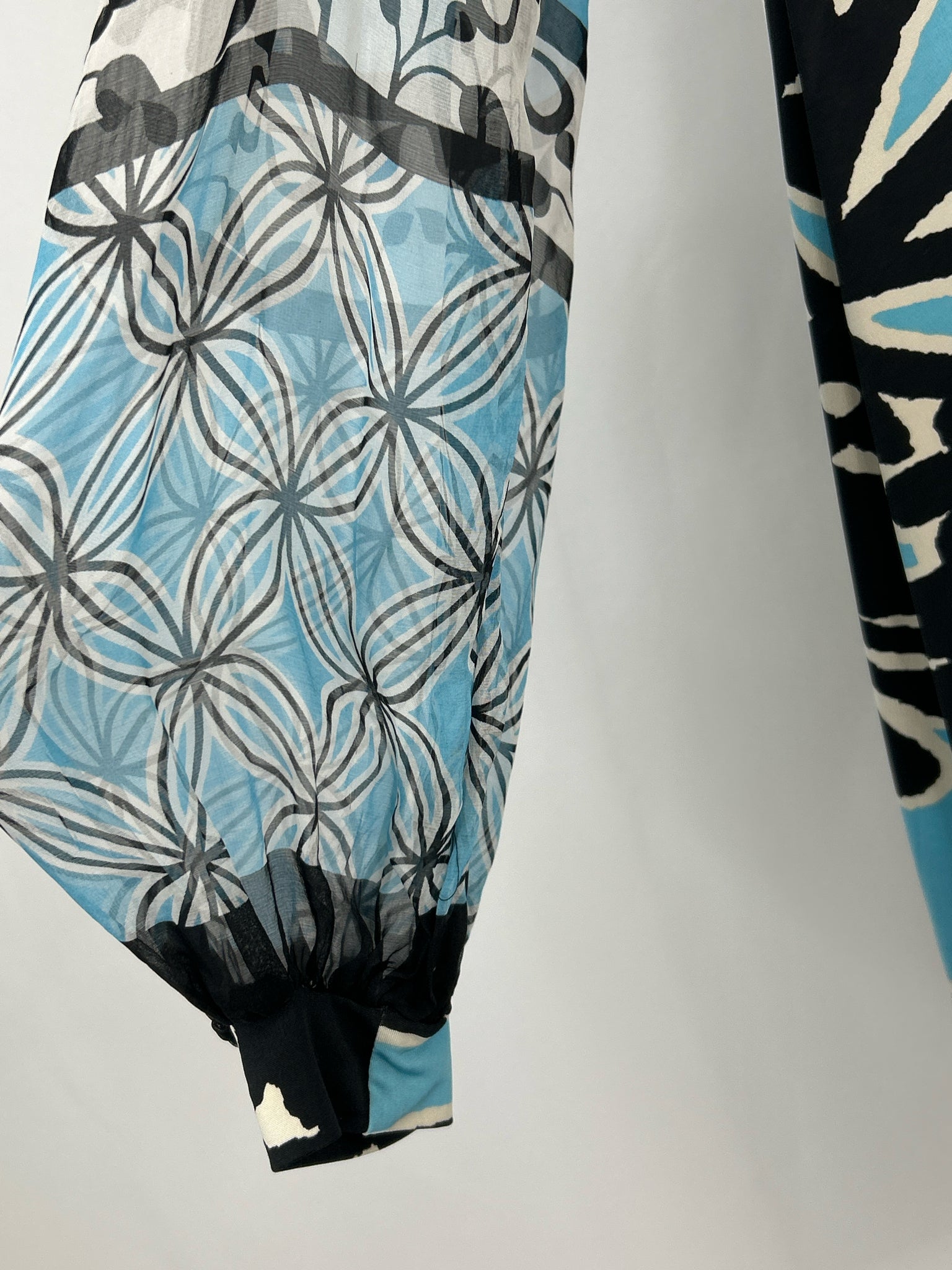 ANALILI Size M Blue Print Women's Dress